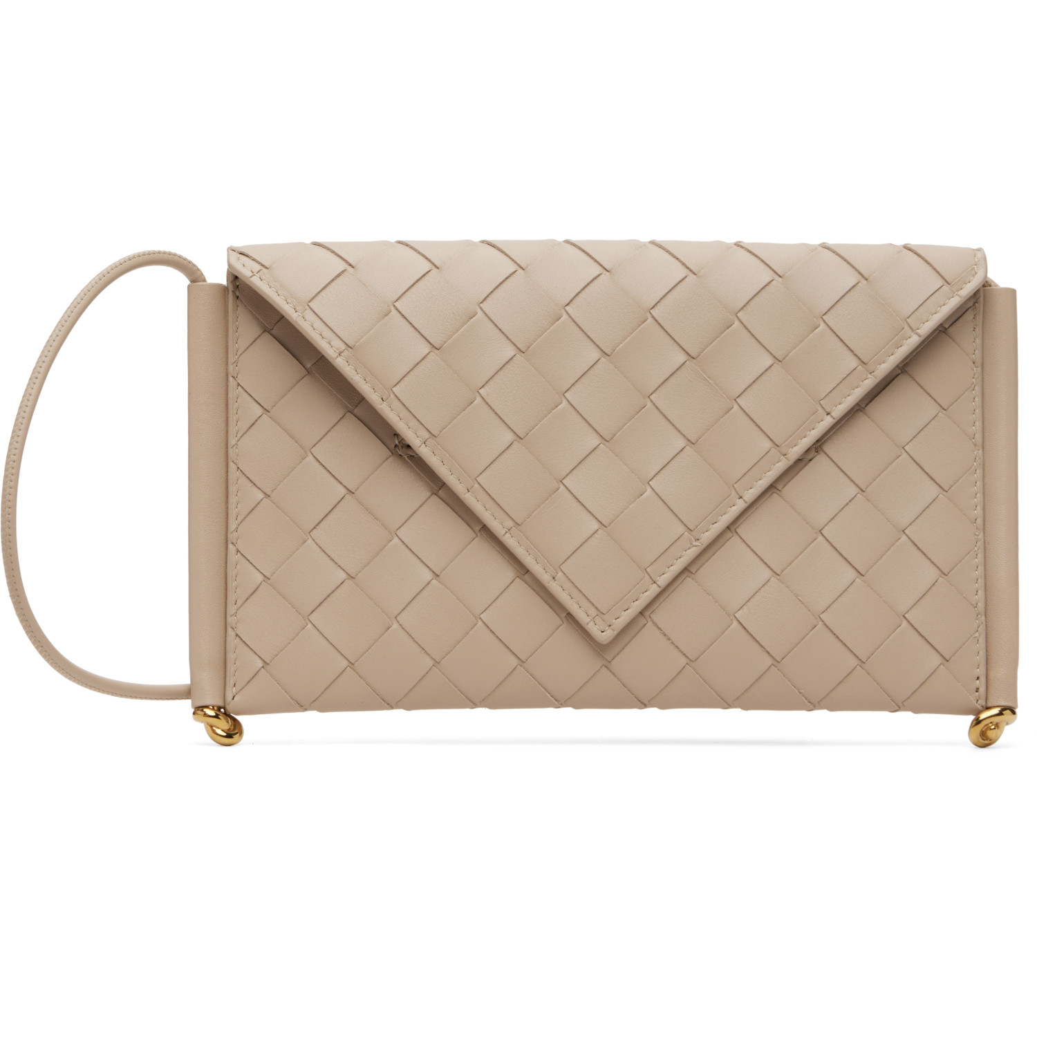 Bottega Veneta Beige Solstice Phone Pouch