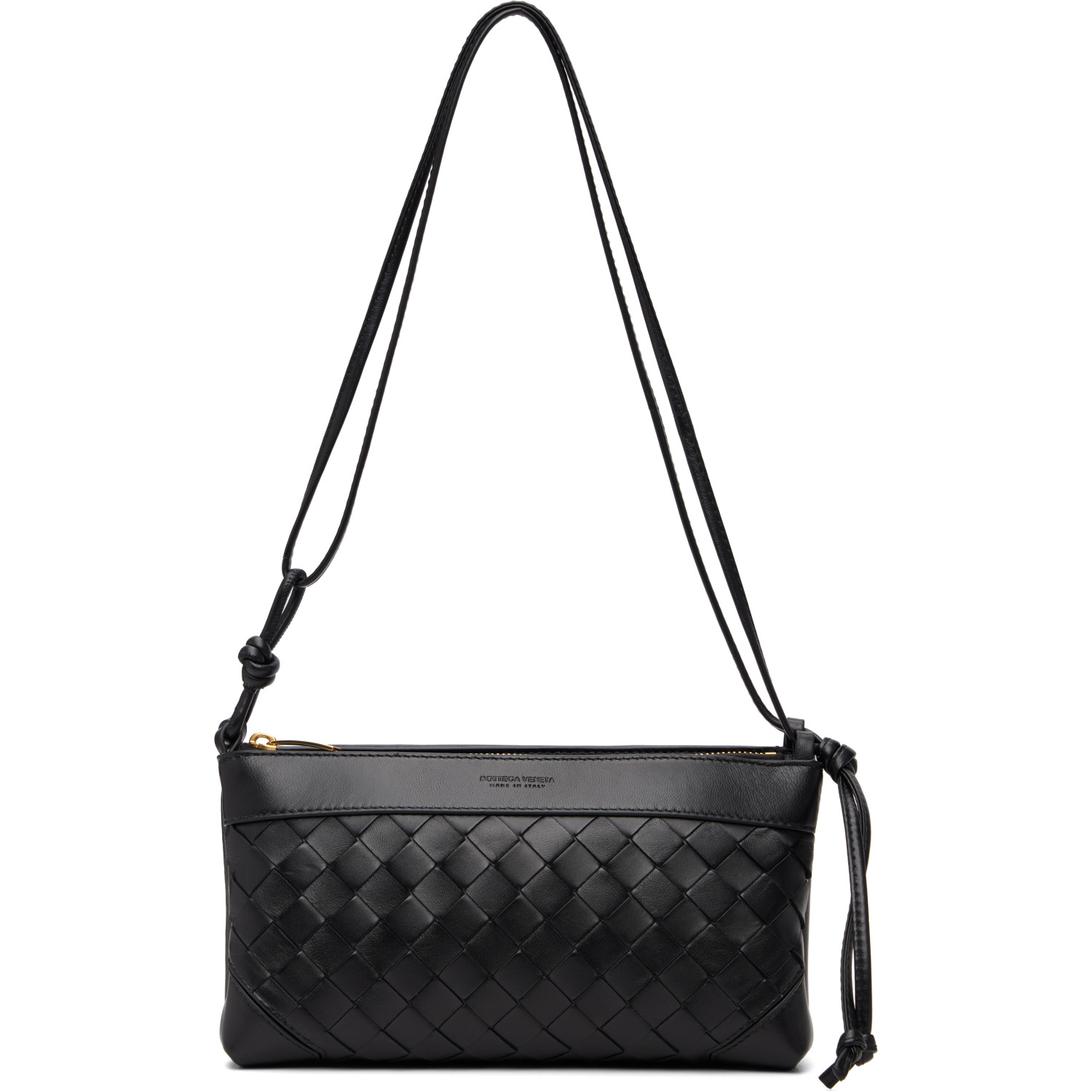 Bottega Veneta Black Andiamo Double Pouch Bag