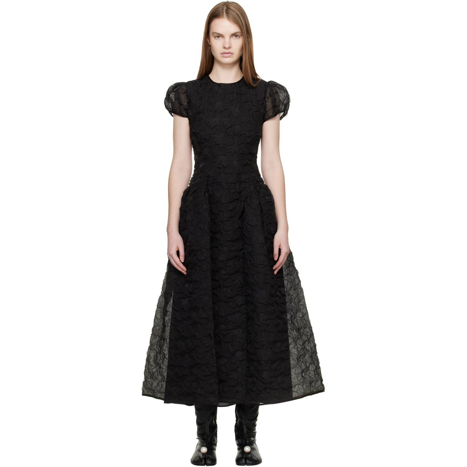 Cecilie Bahnsen Black CBcleopatra Midi Dress