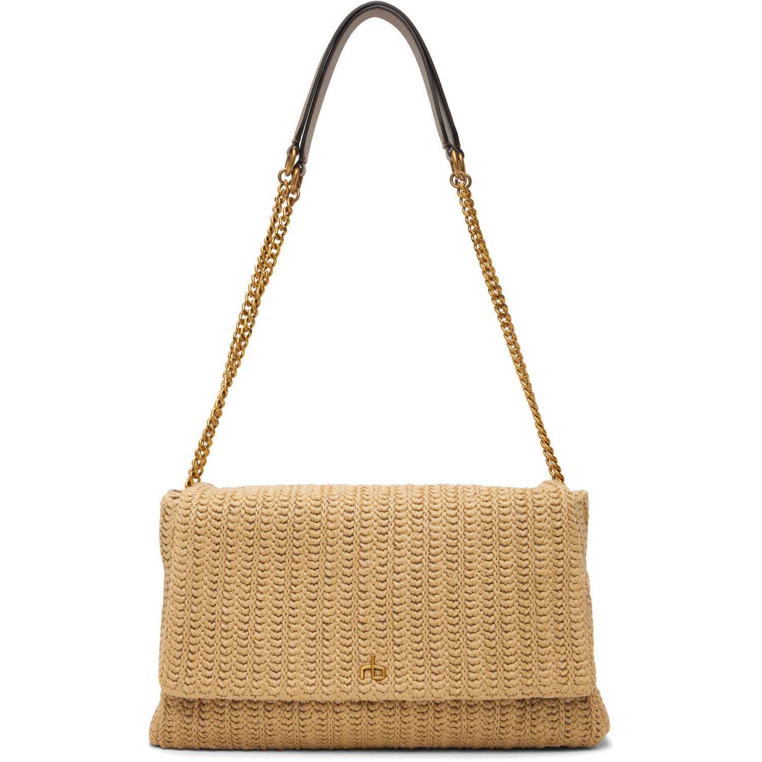 rag & bone Beige Chelsea Large Flap Bag