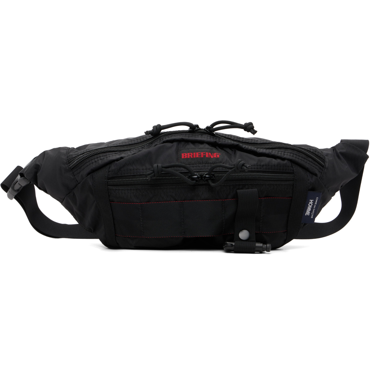 Comme des Garçons Homme Black BRIEFING Edition Nylon Diamond Rip Belt Bag