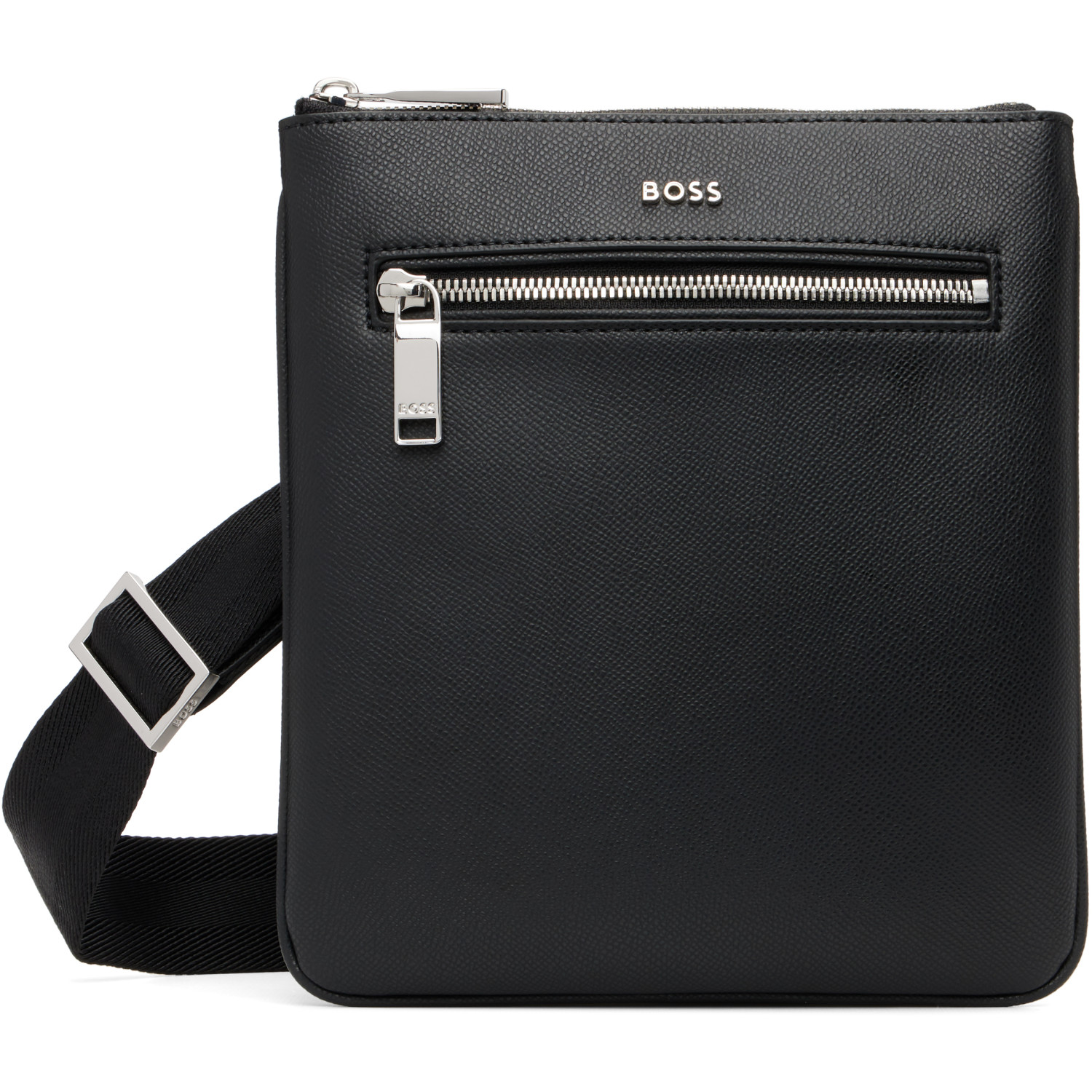 BOSS Black Leather Shoulder Bag