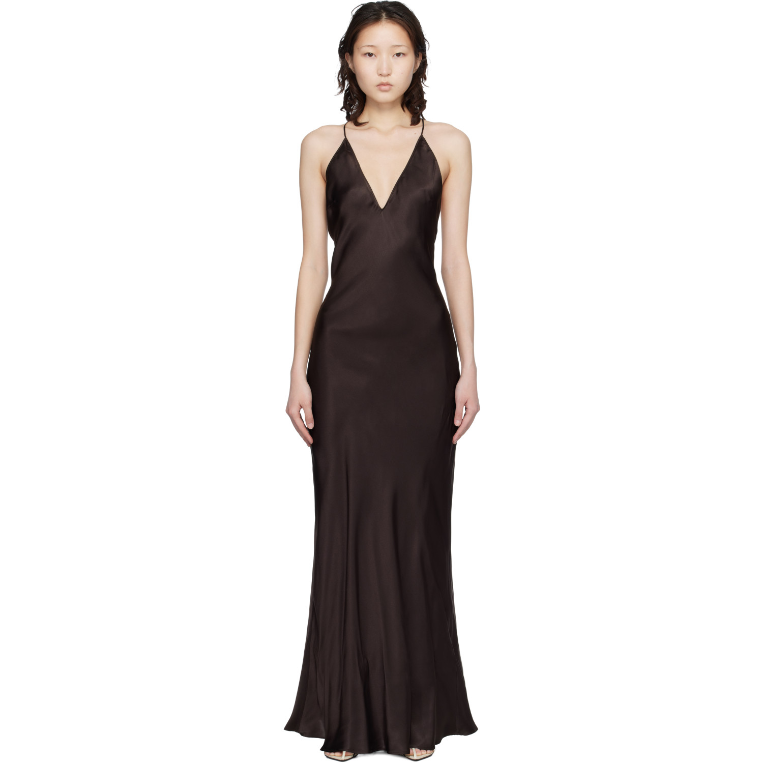 ANINE BING Brown Laurel Maxi Dress