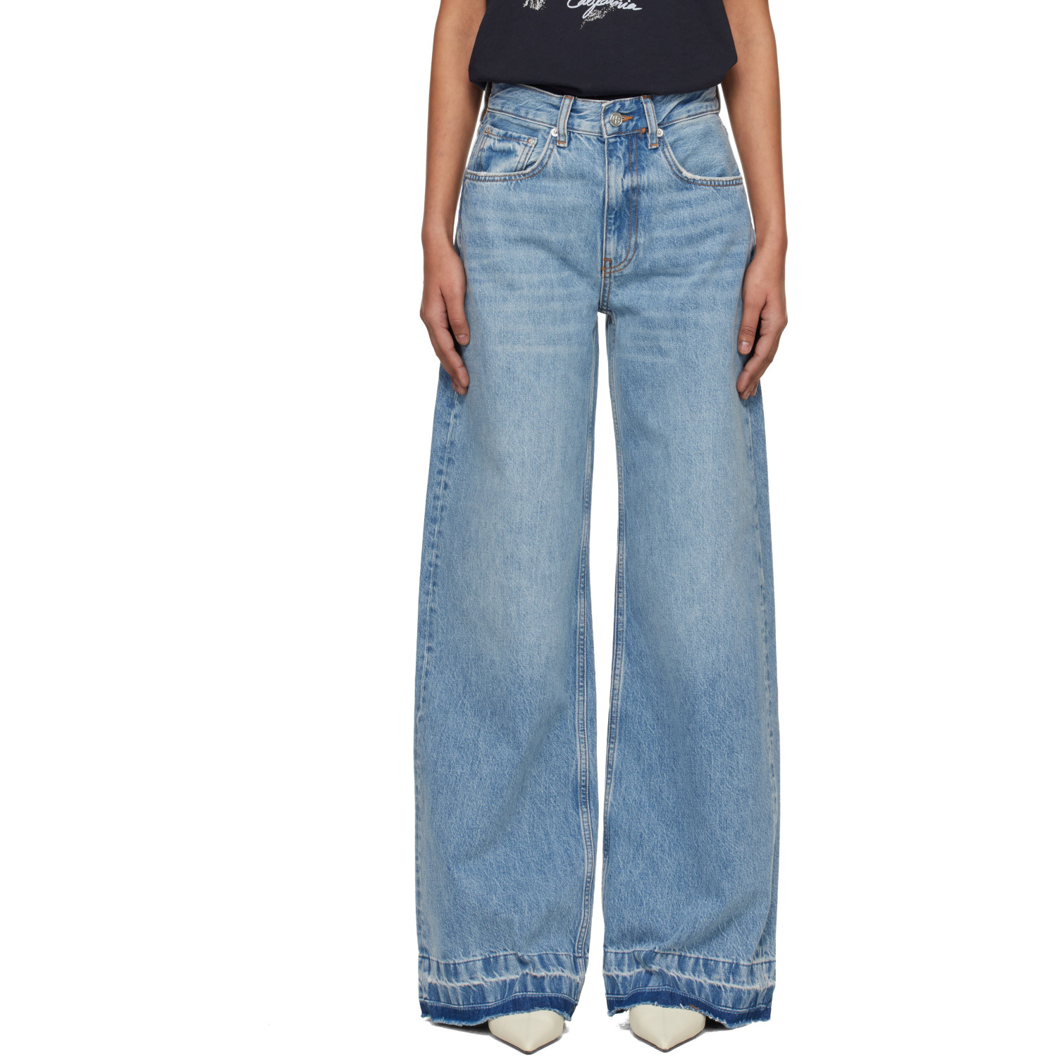 ANINE BING Blue Lewis Jeans