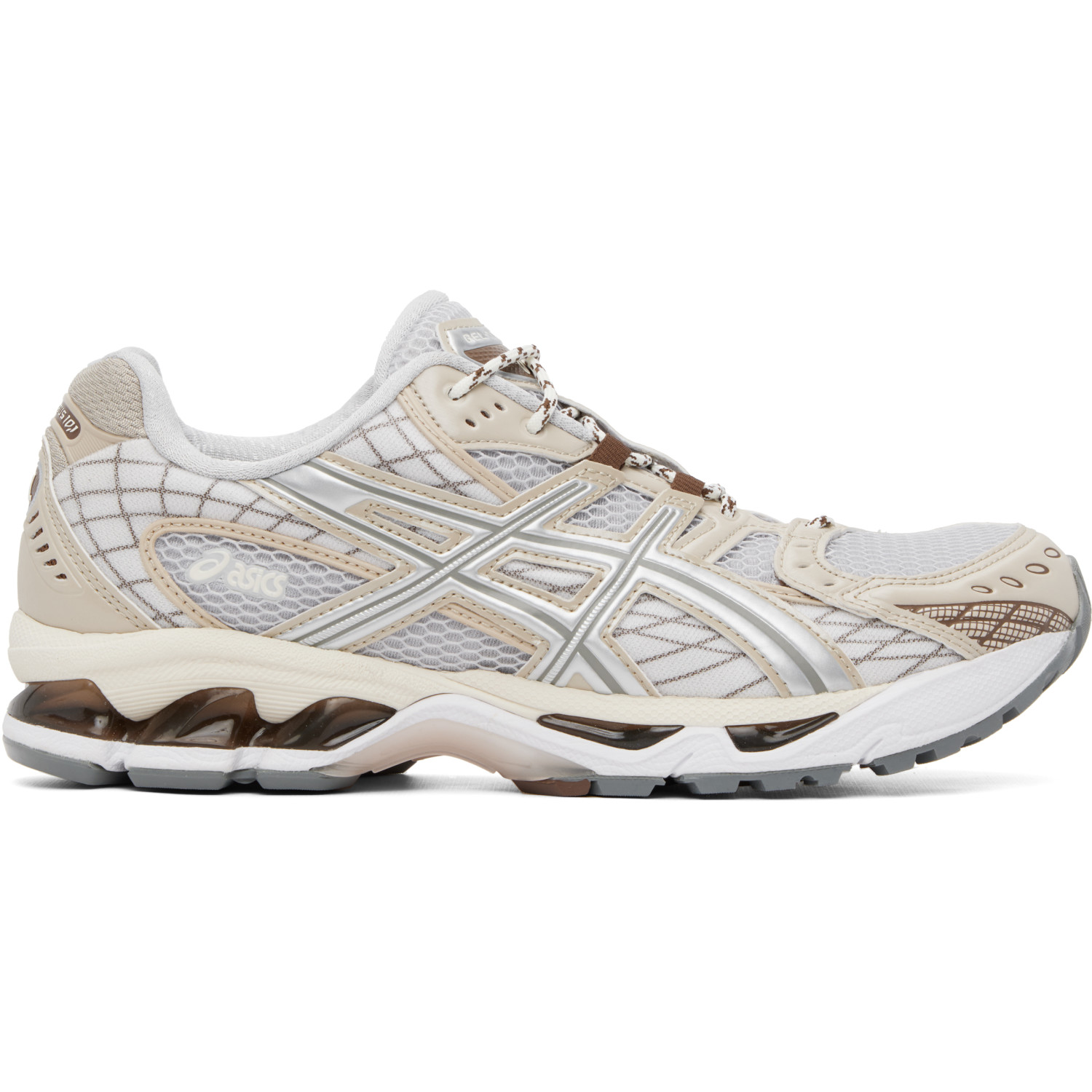ASICS: ASICS Beige & Gray Gel-Nimbus 10.1 Sneakers