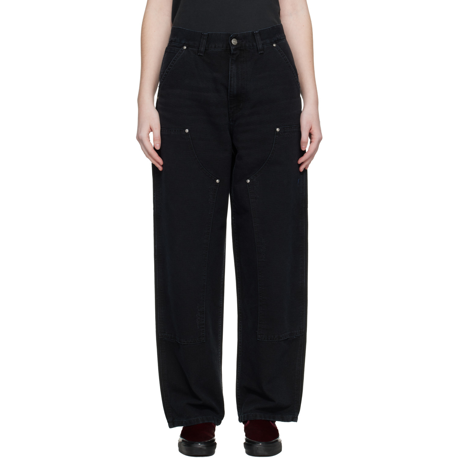 Carhartt Work In Progress Black Brandon Double Knee Trousers
