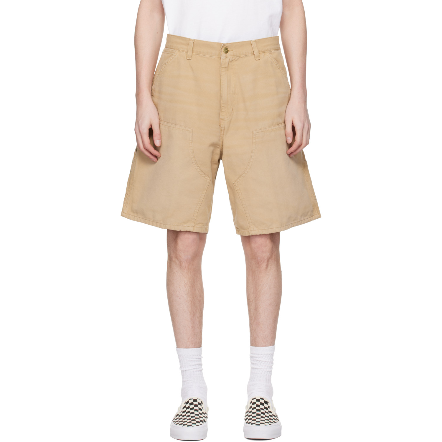Carhartt WIP: Carhartt Work In Progress Beige Double Knee Shorts