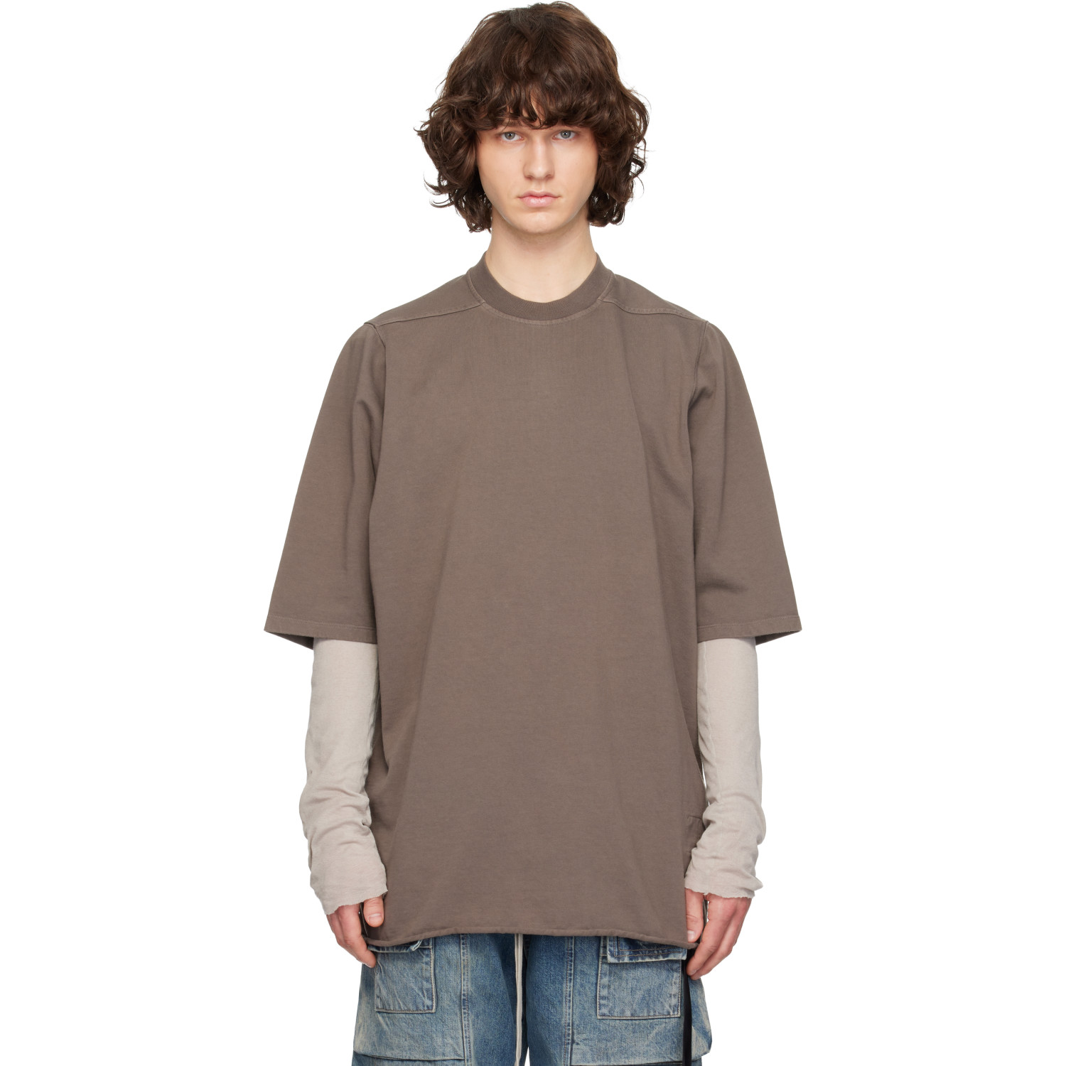 Rick Owens DRKSHDW Gray Temple Jumbo S/S T-shirt