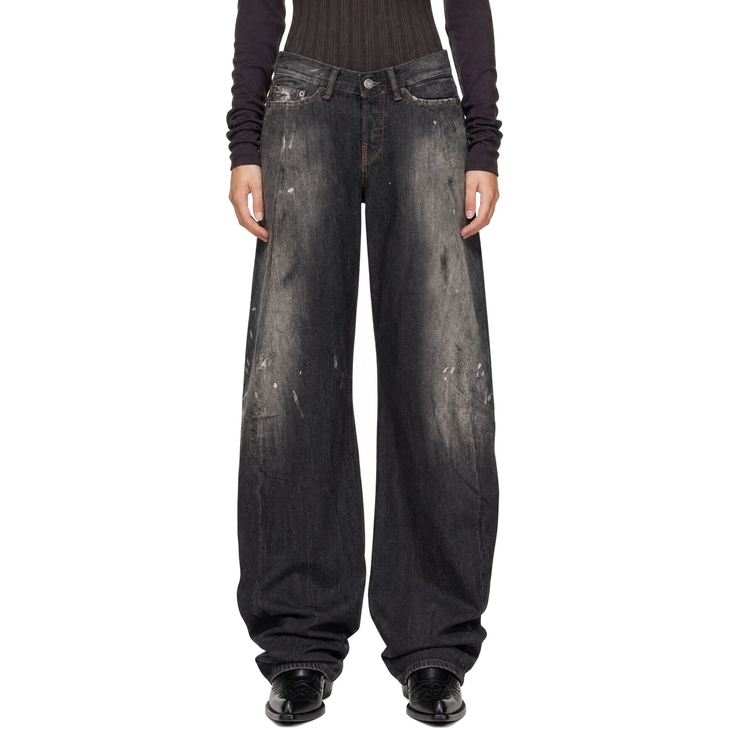 Acne Studios Black Loose Fit 2006F Jeans