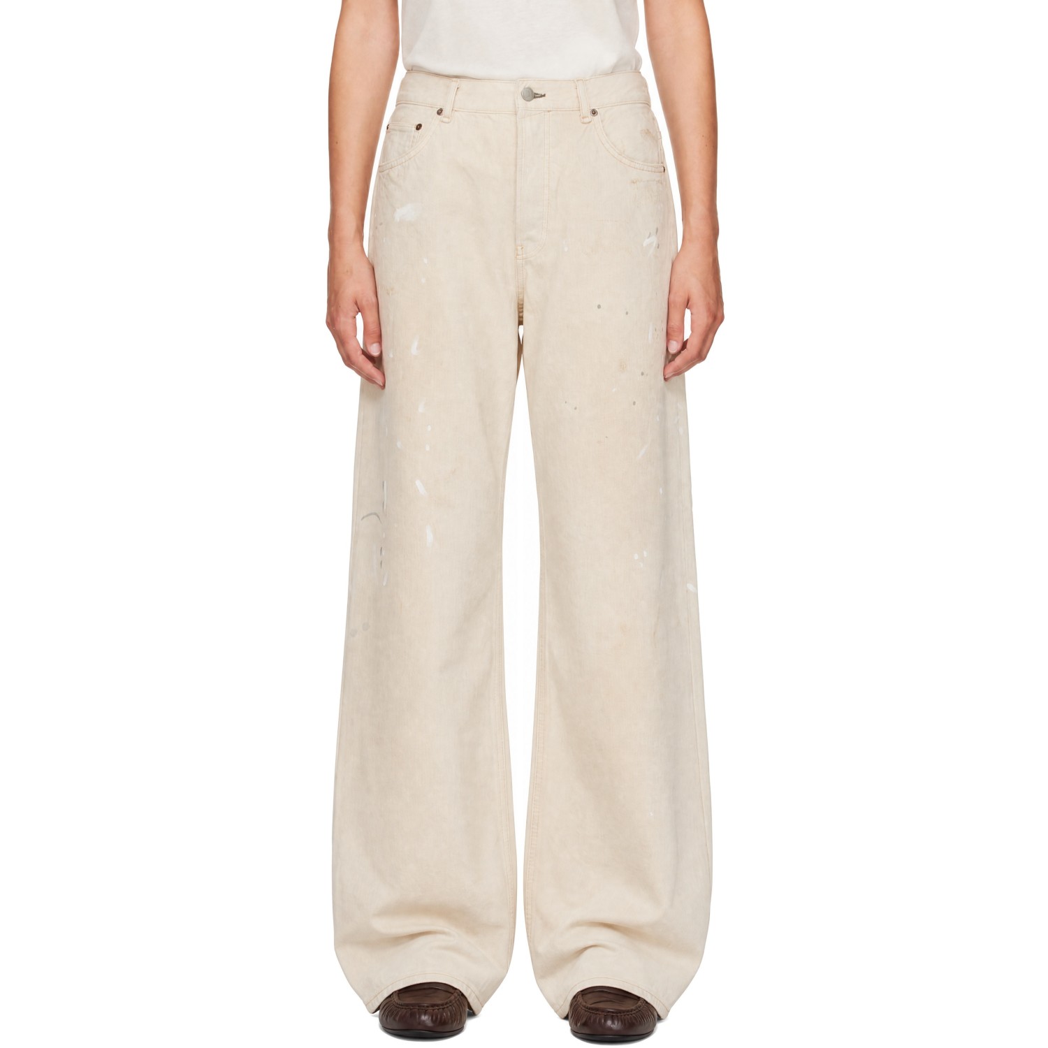 Acne Studios Off-White Regular Fit 2021F Jeans