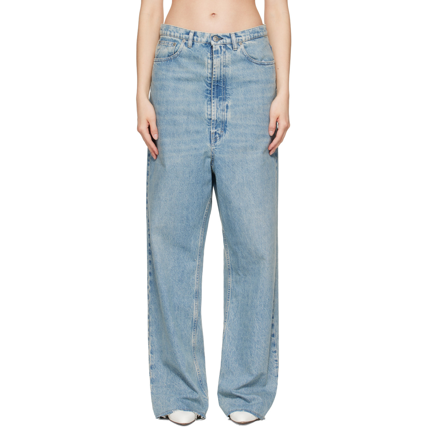 Maison Margiela Blue Wide-Leg Jeans