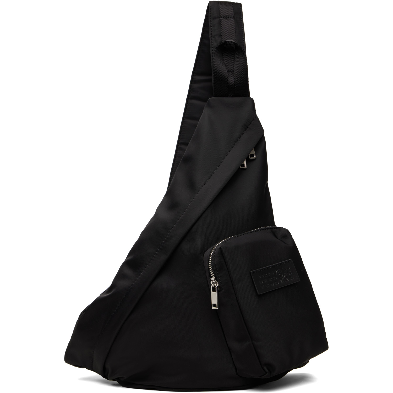 MM6 Maison Margiela Black Numeric Sling Backpack
