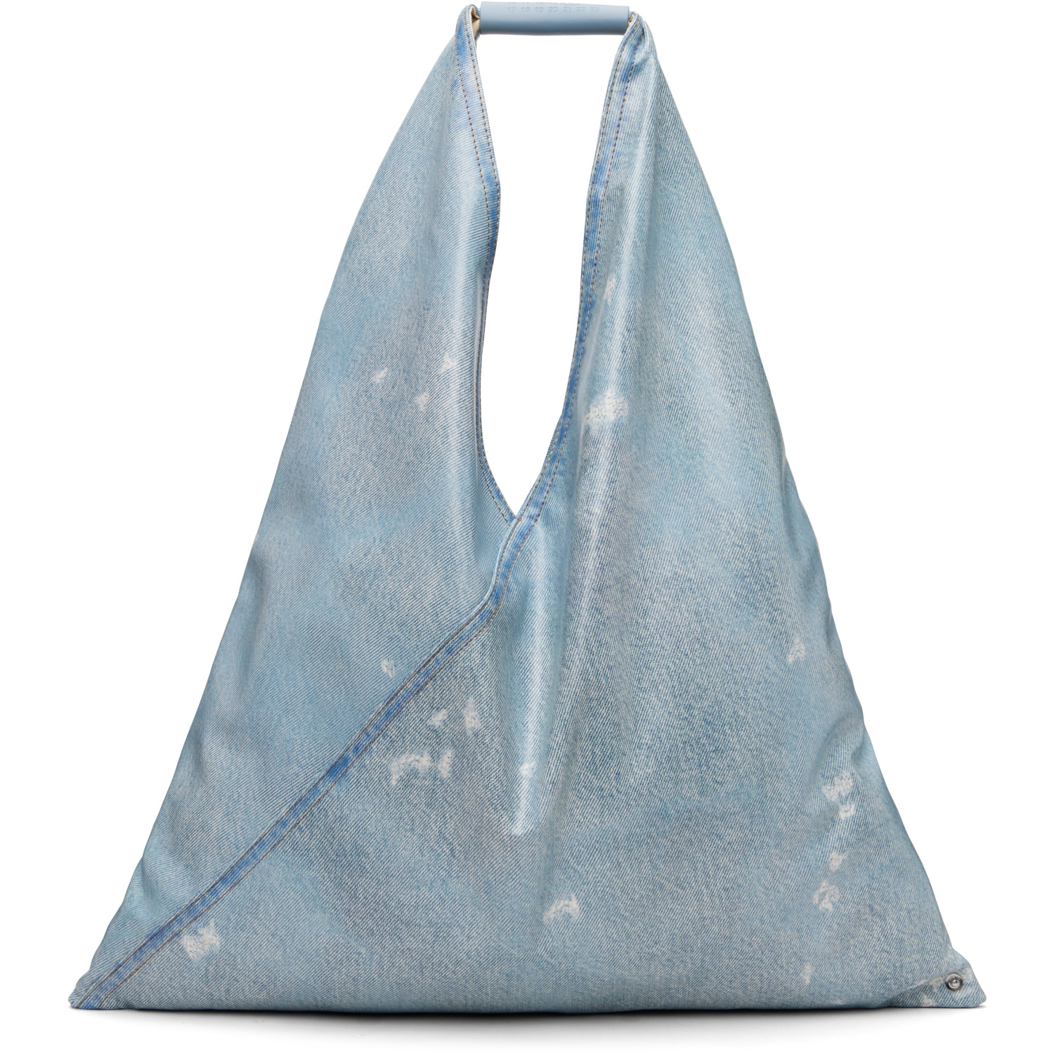 MM6 Maison Margiela Blue Classic Triangle Tote