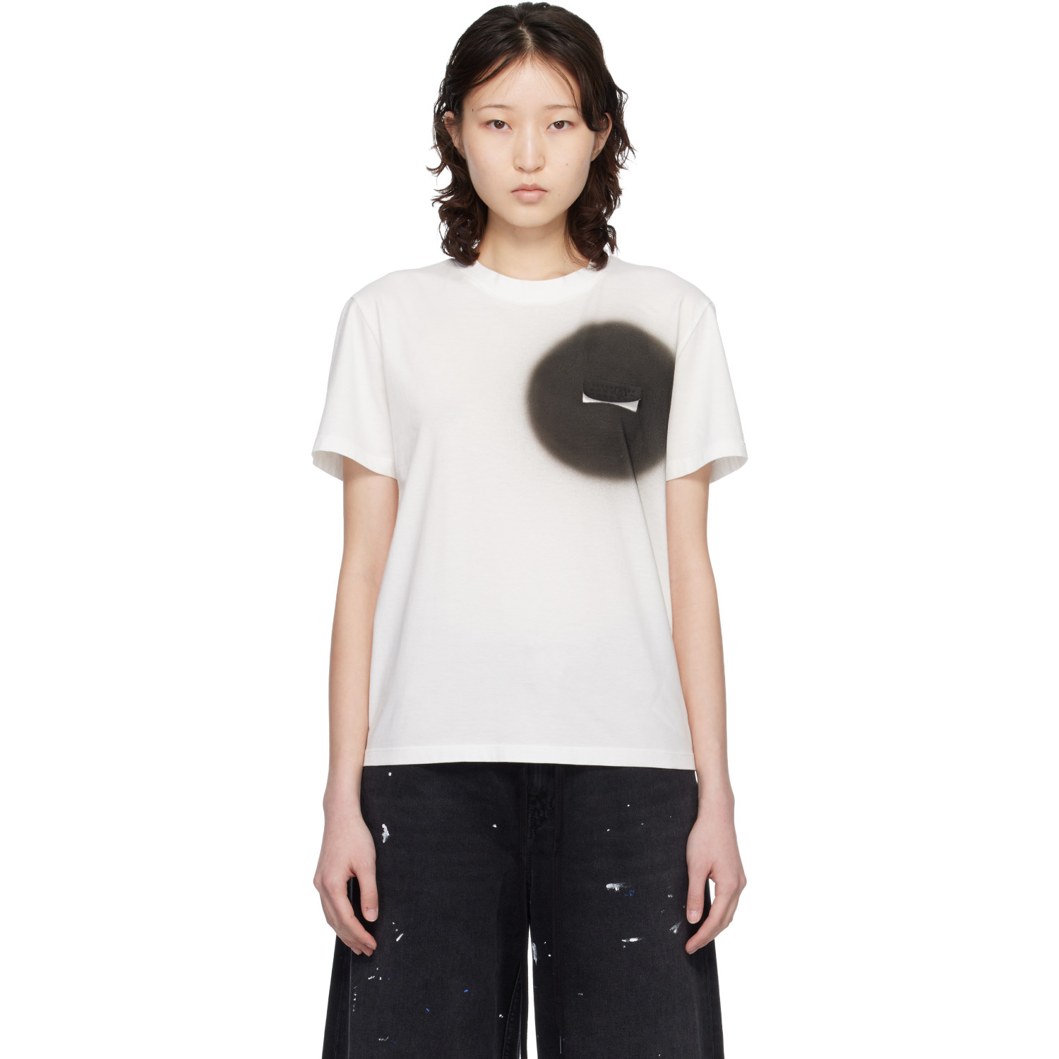MM6 Maison Margiela Off-White Spray Paint T-shirt