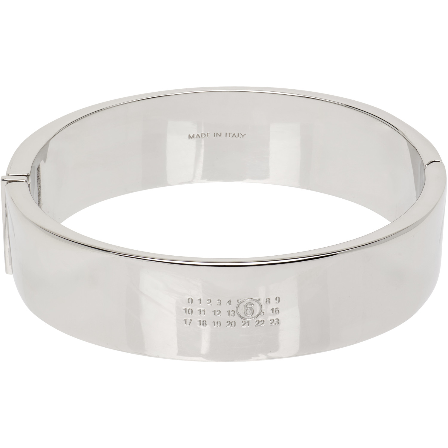 MM6 Maison Margiela Engraved-Logo Bracelet