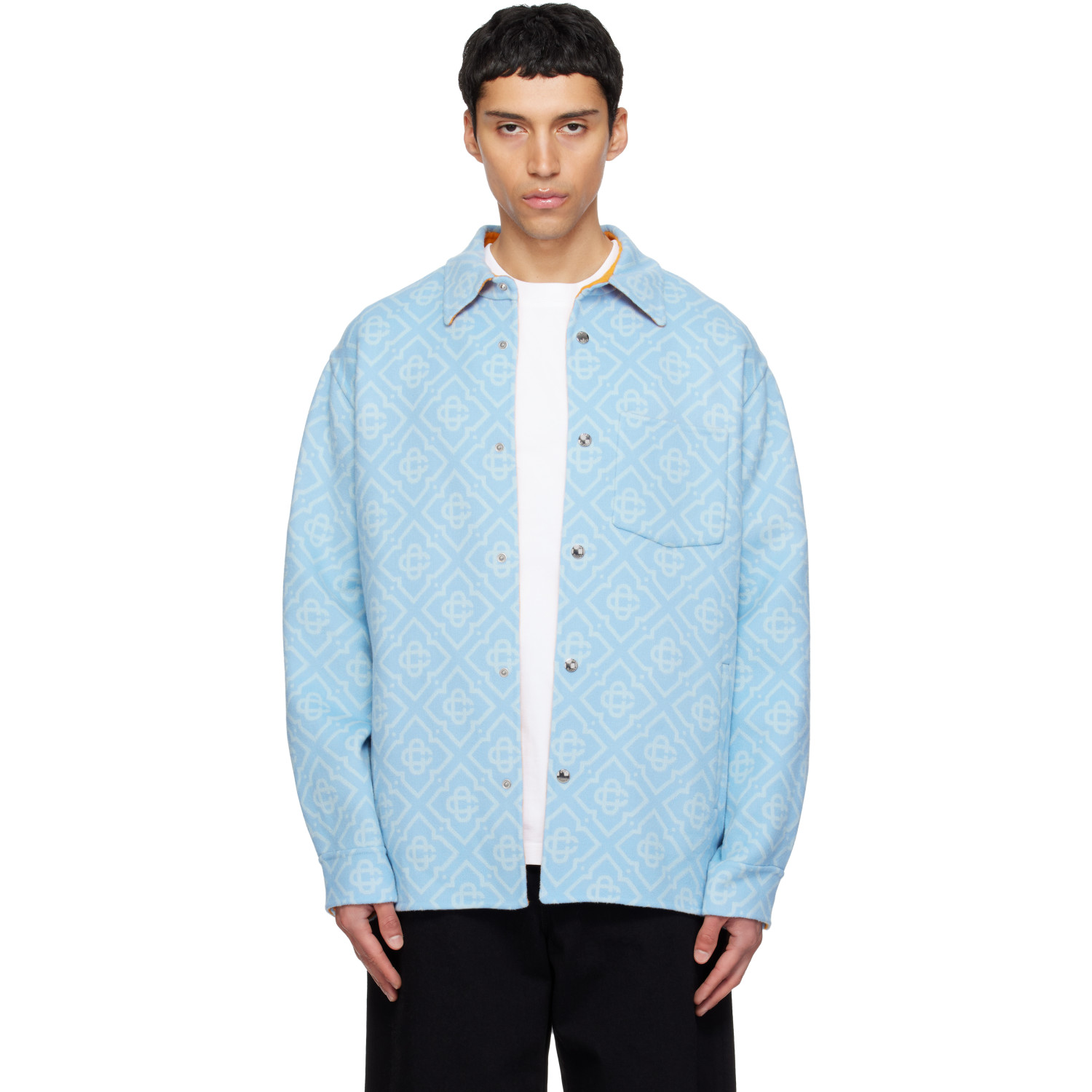 Casablanca Blue Double Faced Overshirt