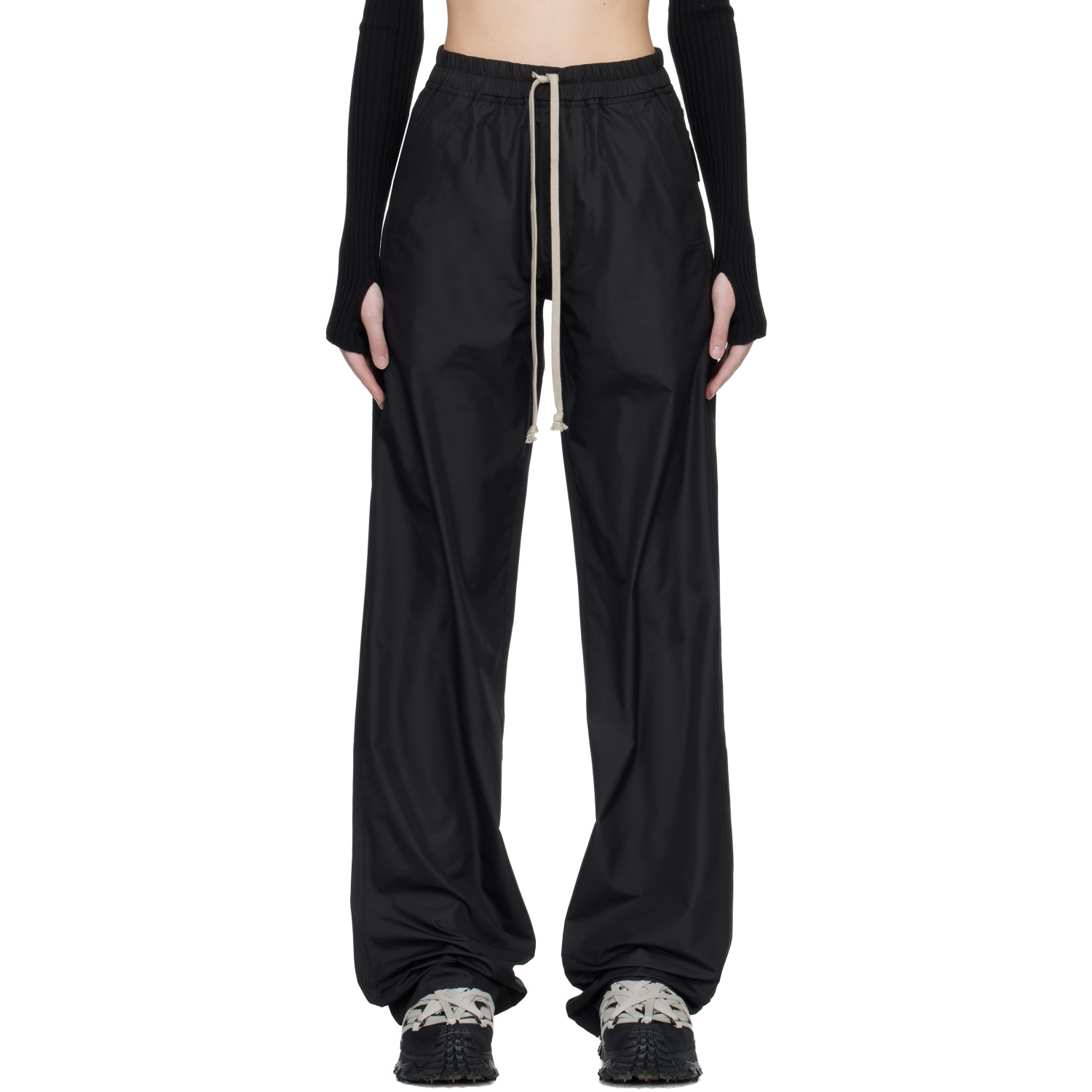Rick Owens Moncler + Rick Owens Black Drawstring Sweatpants