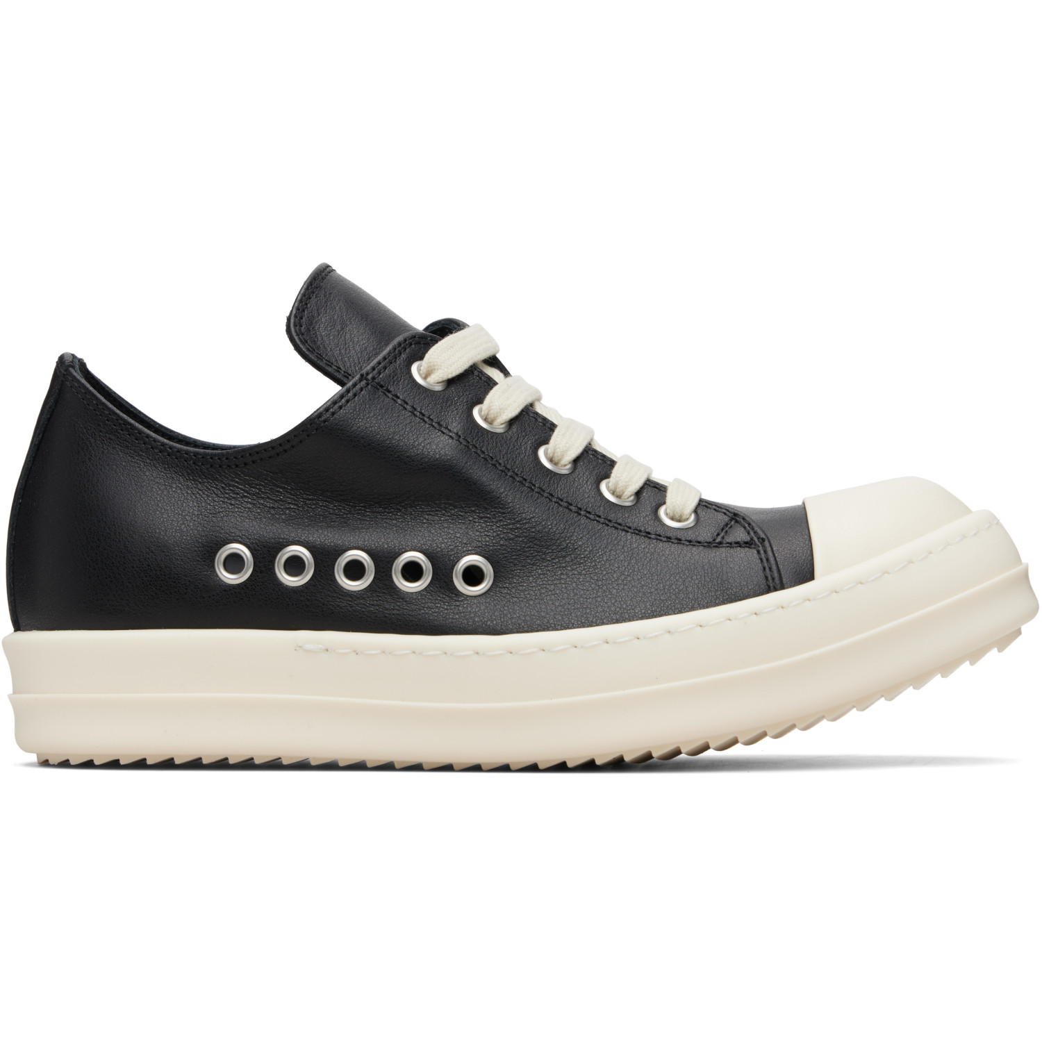 Rick Owens Black Temple Extreme Low Sneakers