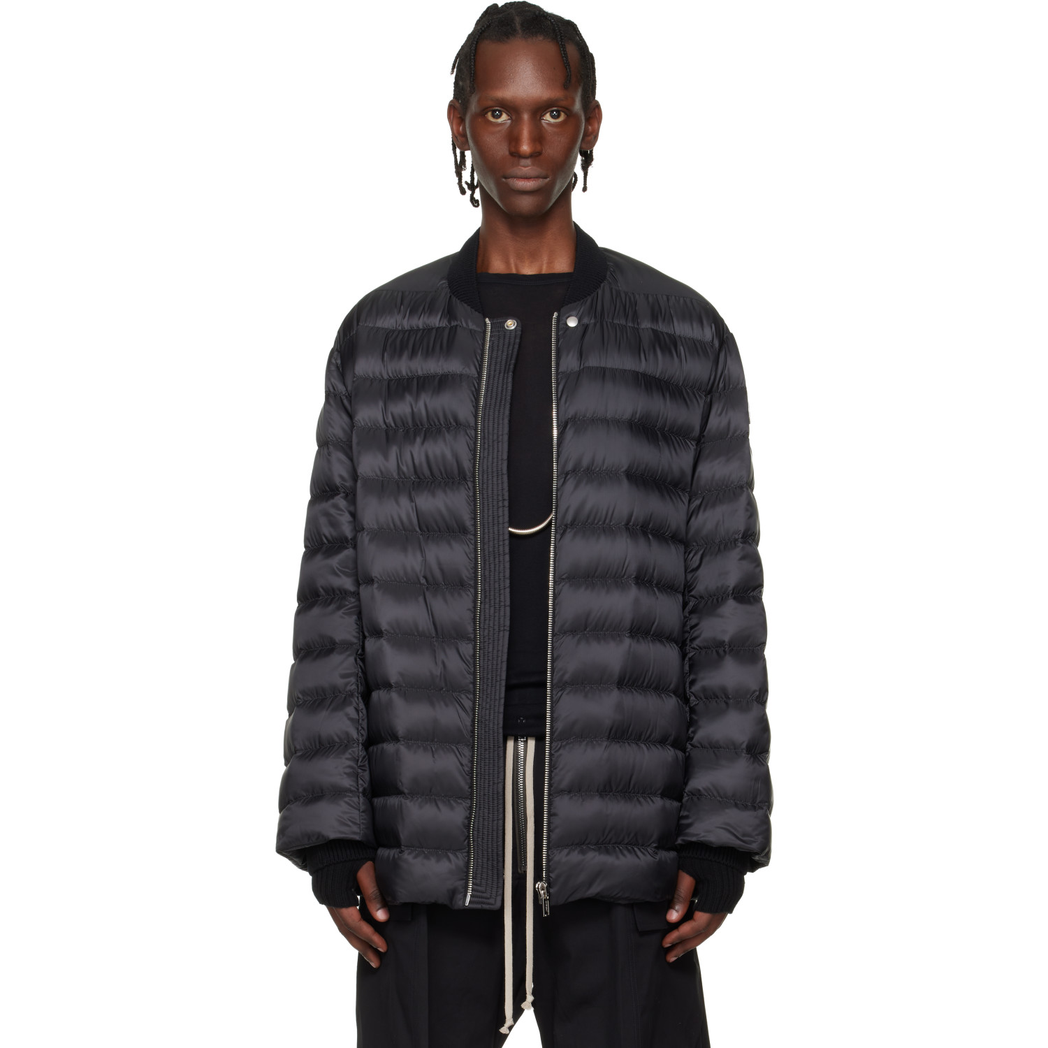 Rick Owens Moncler + Rick Owens Black Flight Parka Jacket