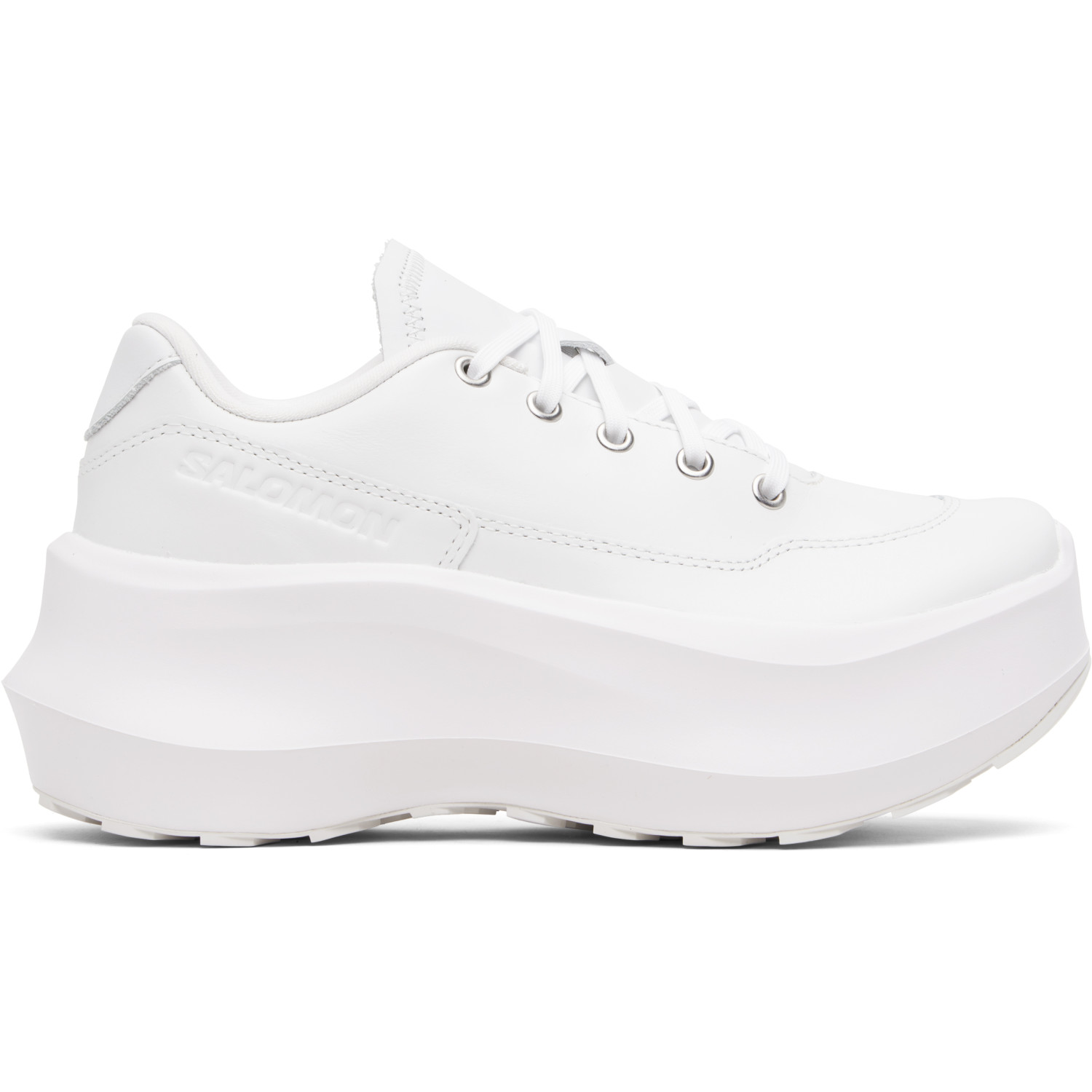 Comme des Garçons White Salomon Edition SR811 Platform V2 Sneakers