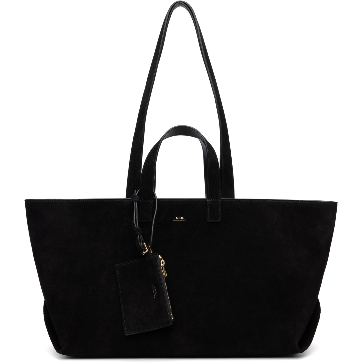 A.P.C. Black 'Le Drummer' Tote