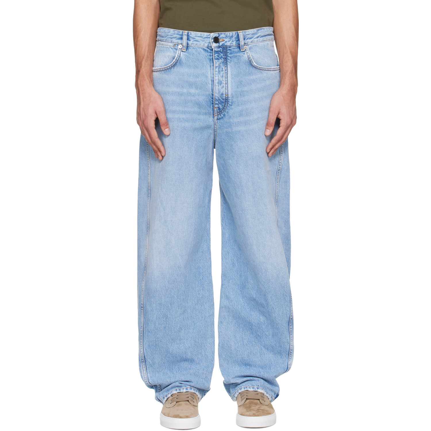 Givenchy Blue Couture Seam Jeans