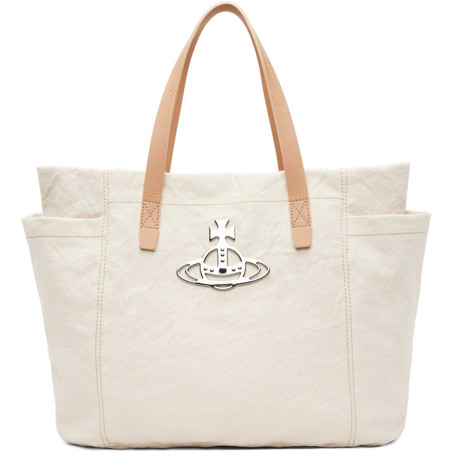 Vivienne Westwood Beige Henry Medium Tote