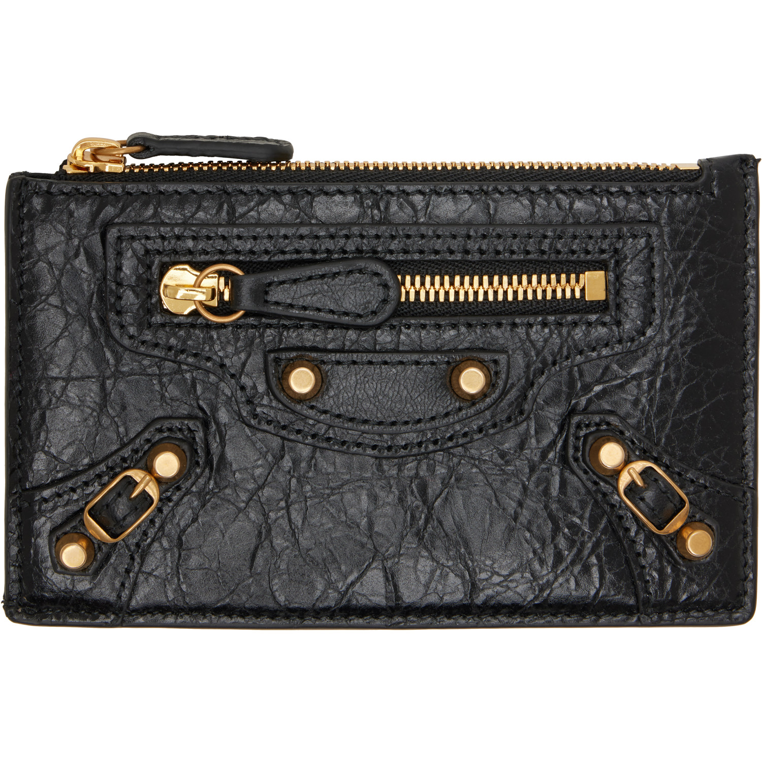 Balenciaga Black 'Le City' Long Coin Card Holder