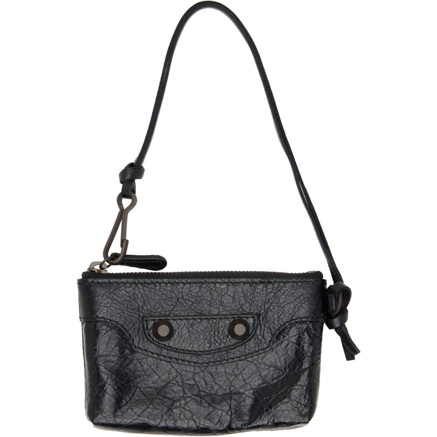 Balenciaga Black 'Le City' Coin Pouch Wallet