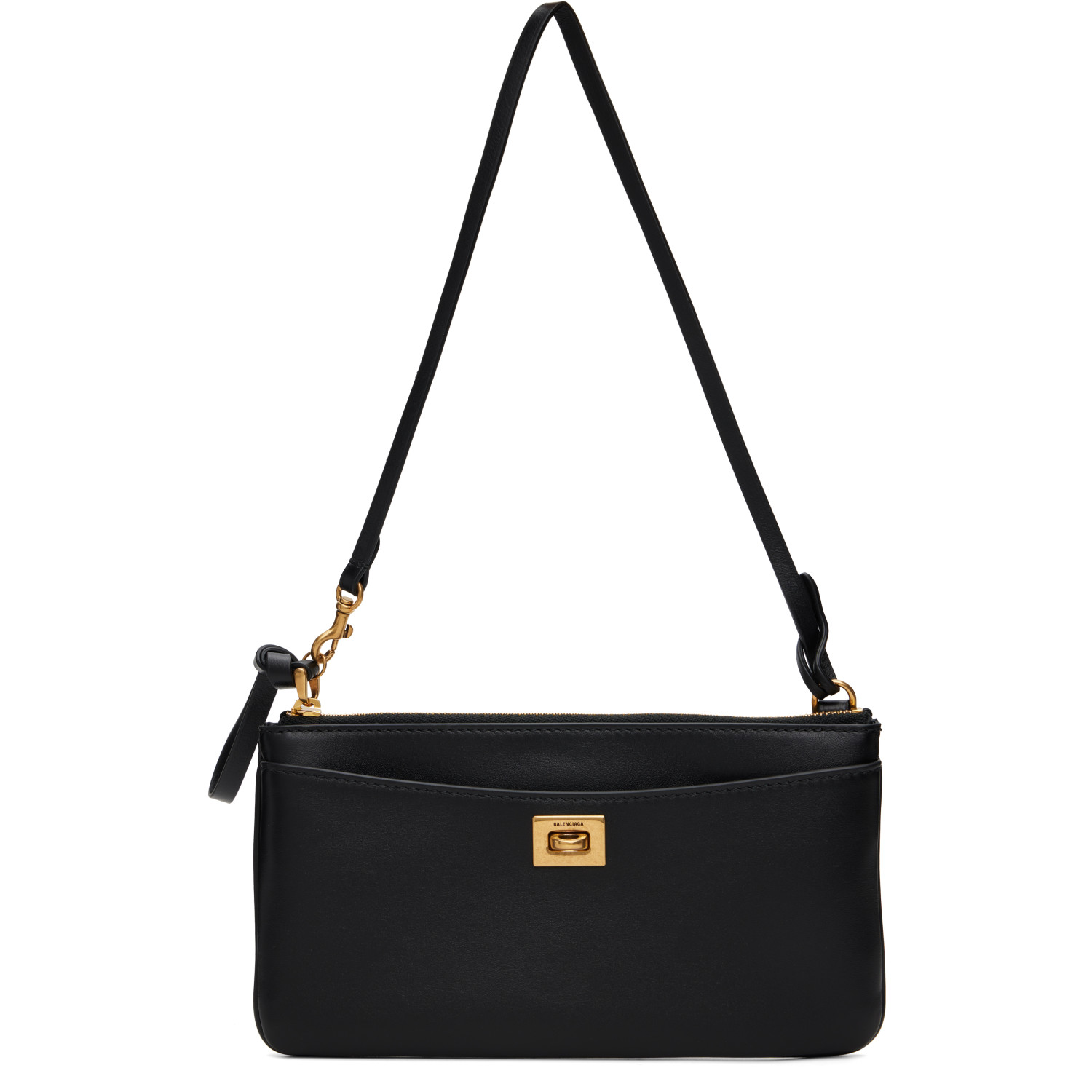 Balenciaga Black Rodeo Phone Pouch Bag