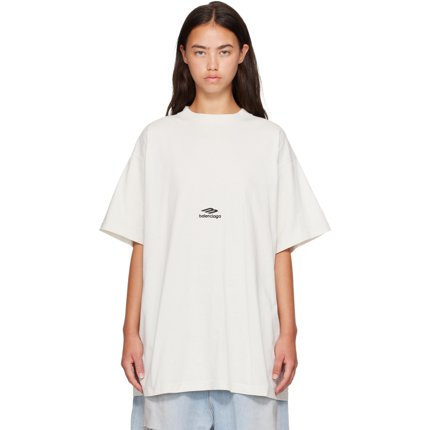 Balenciaga Off-White Ski Oversized T-shirt