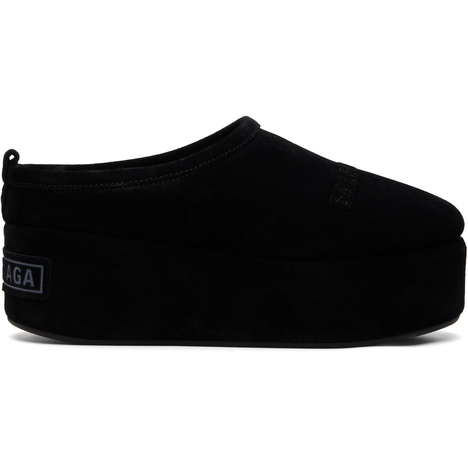 Balenciaga Black Alaska Soft Platform Loafers
