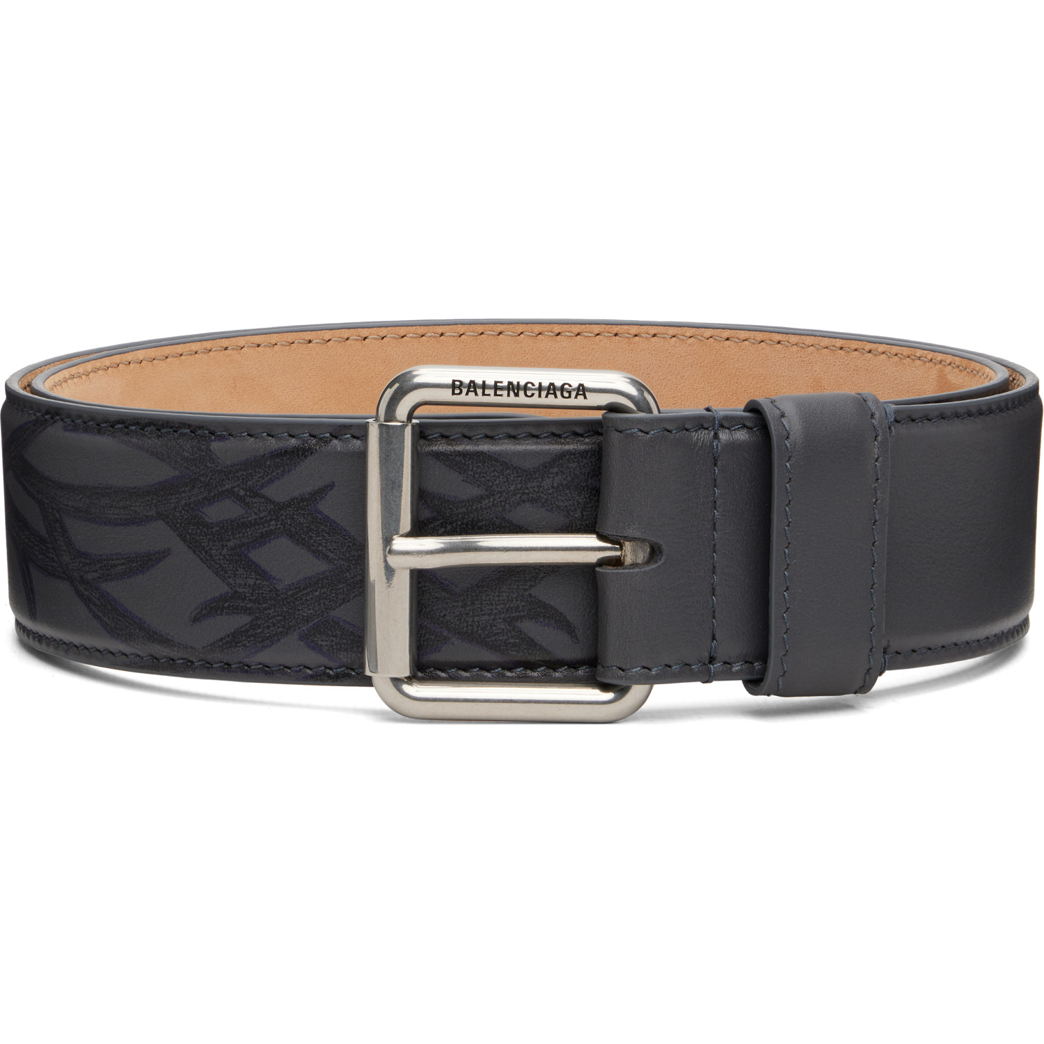 Balenciaga Gray Prong Belt