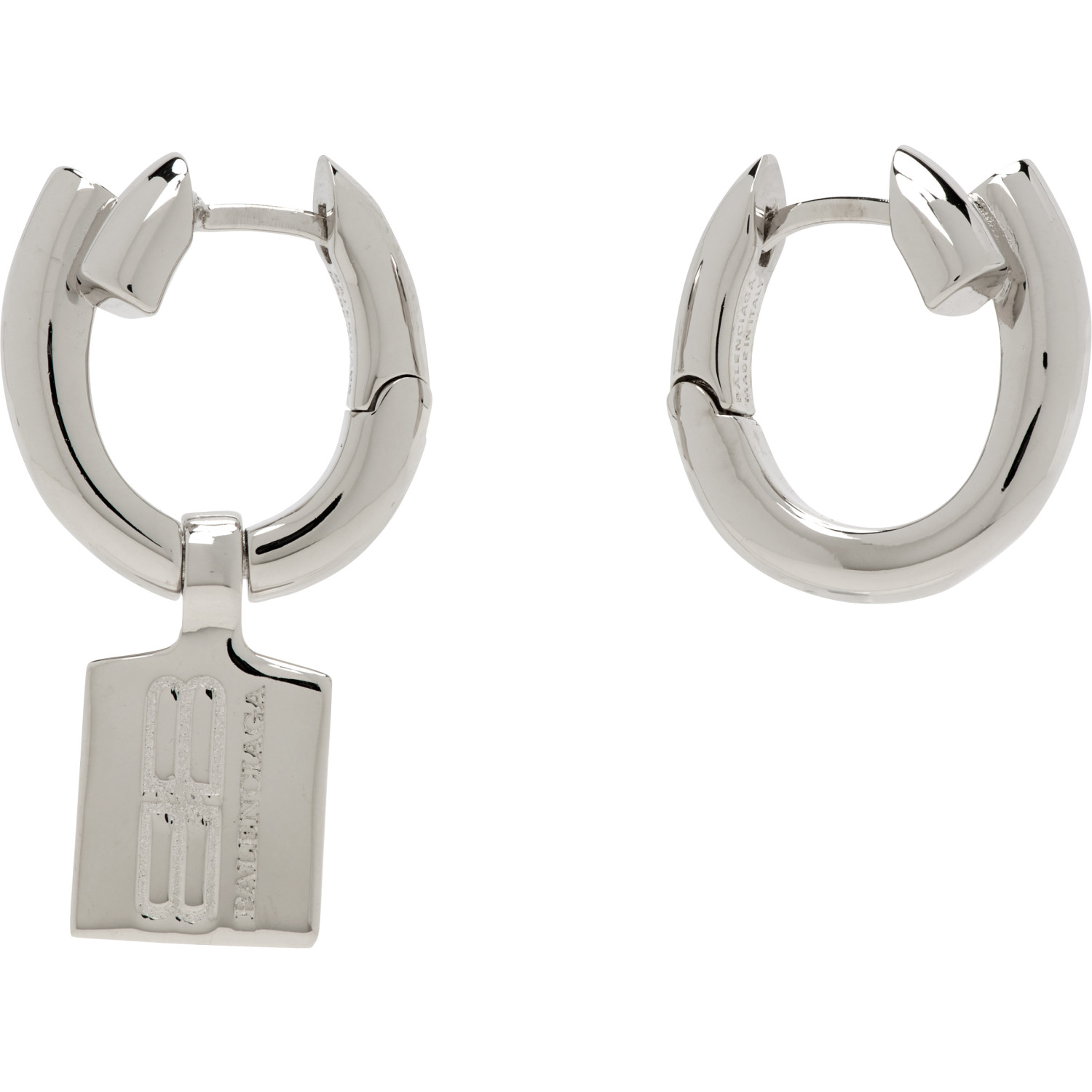 Balenciaga Saint-Germain Tag Earrings