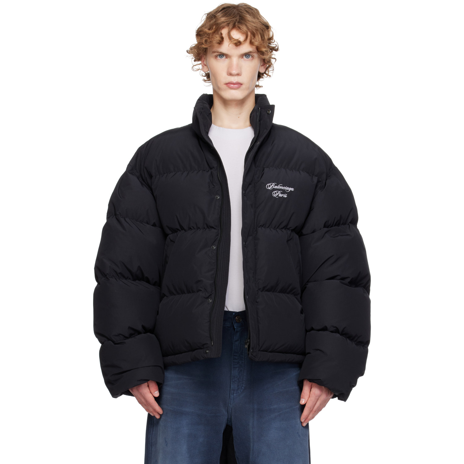 Balenciaga Black Puffer Down Jacket