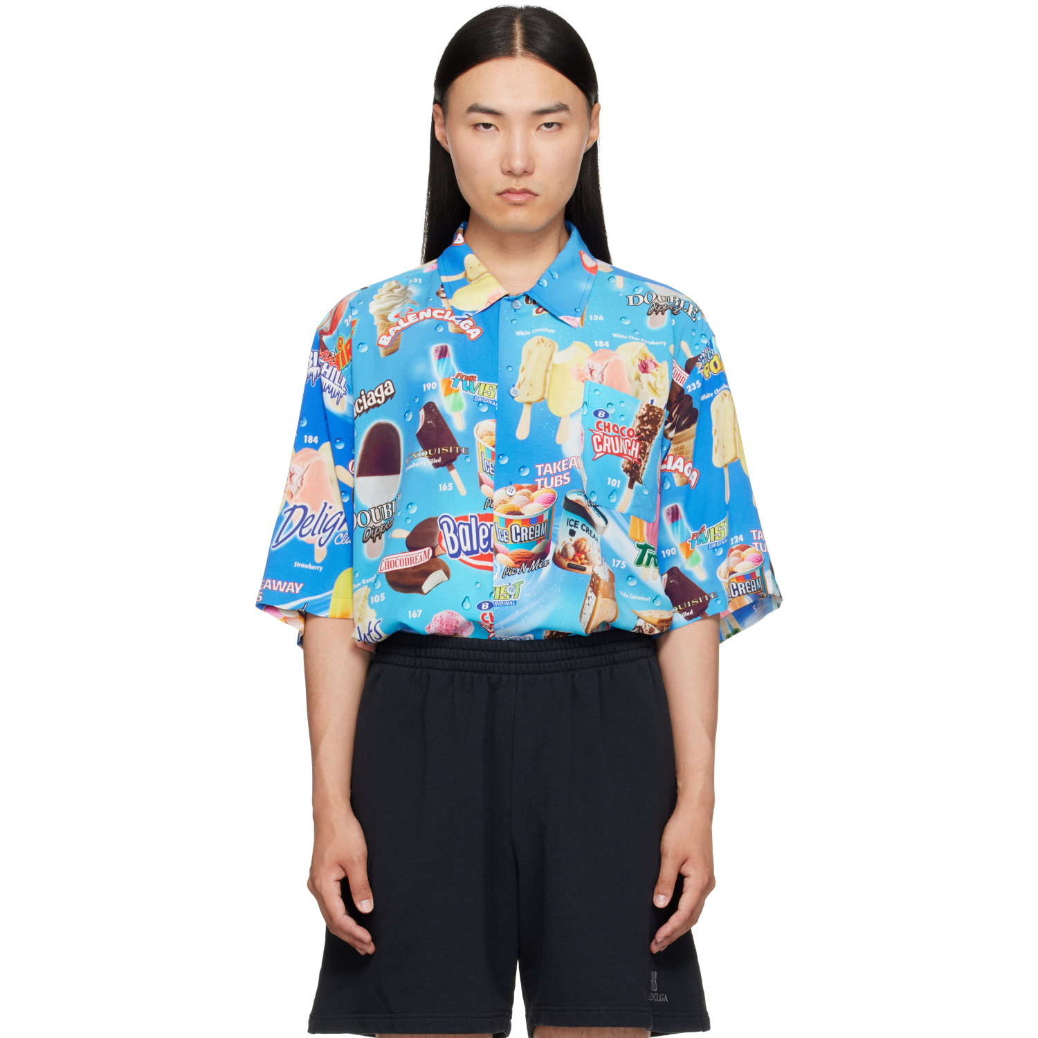 Balenciaga Blue Minimal Shirt