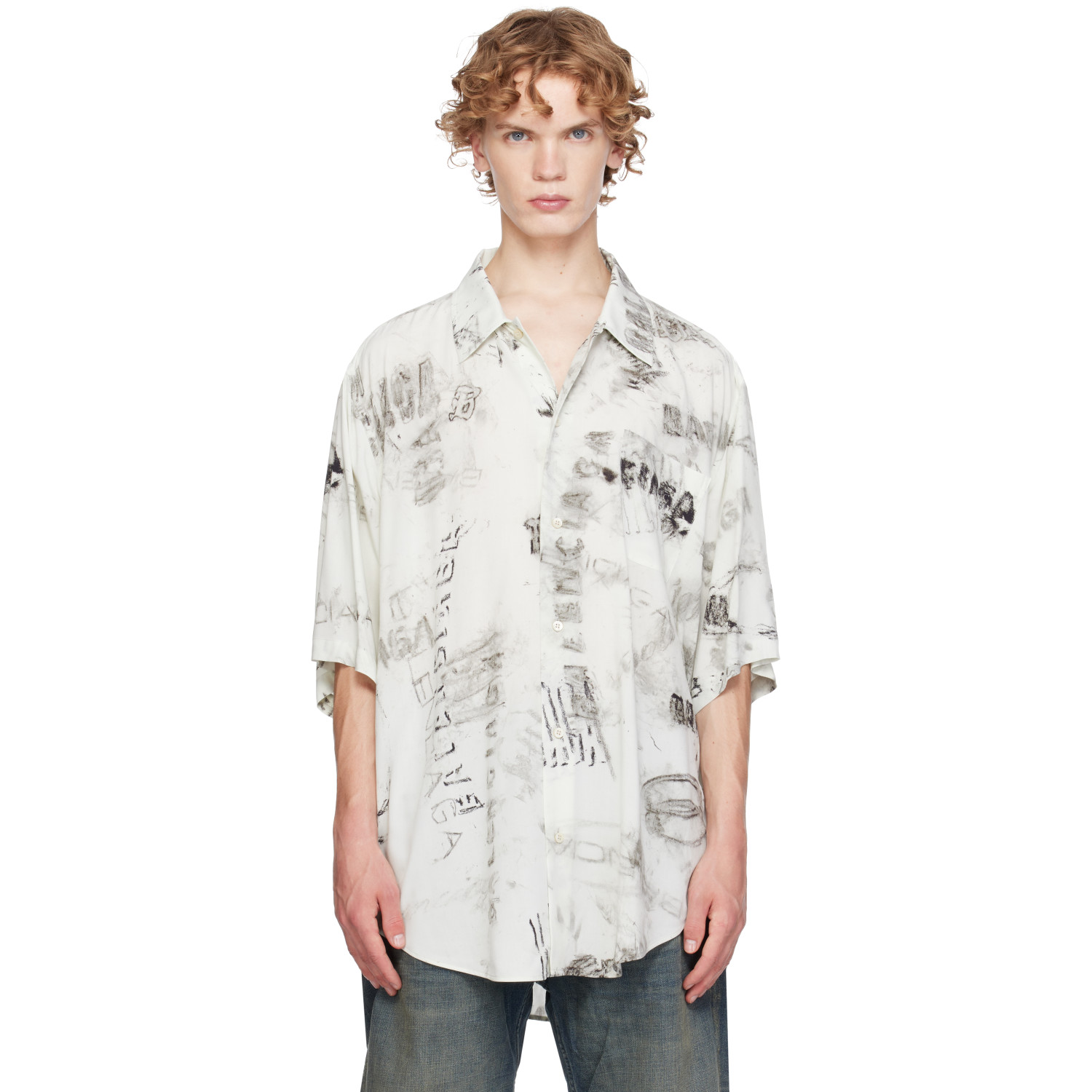 Balenciaga Off-White S/S Minimal Shirt