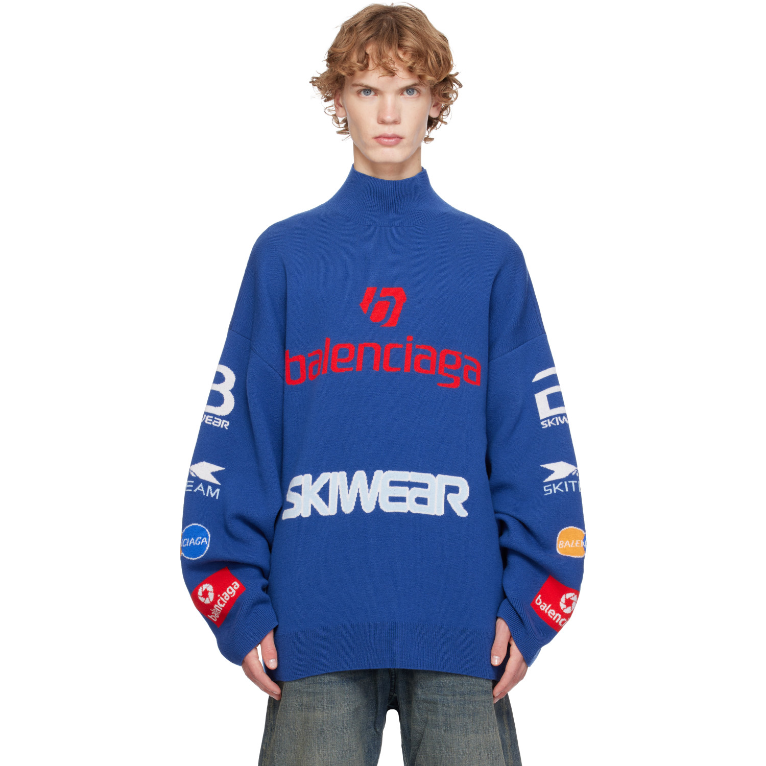 Balenciaga Blue L/S Turtleneck