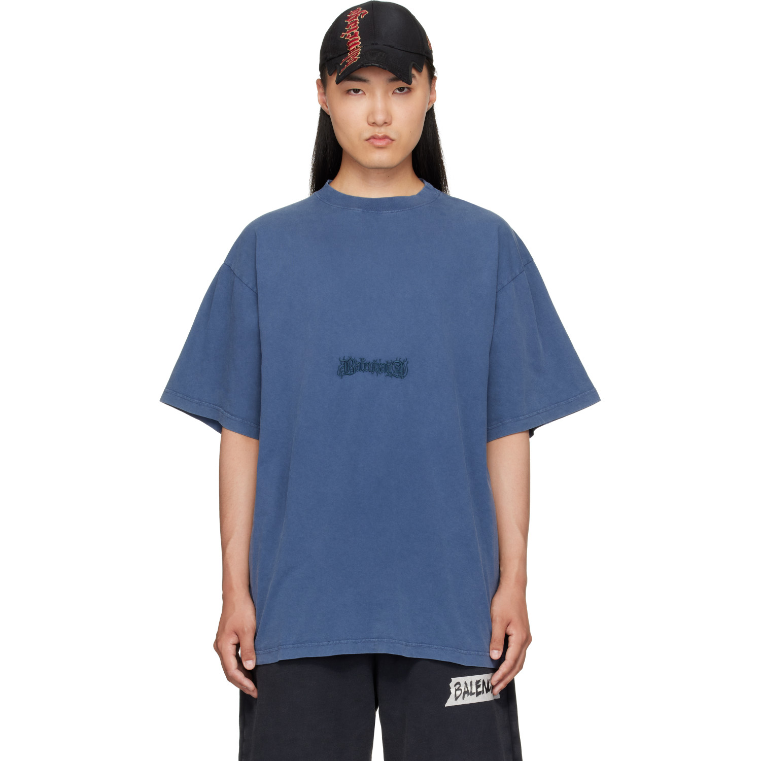 Balenciaga Blue Twisted T-Shirt