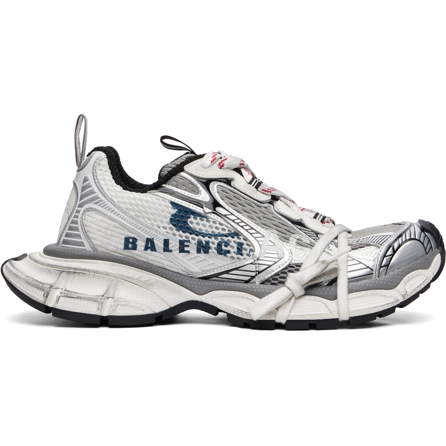 Balenciaga Gray 3XL Split Logo Sneakers