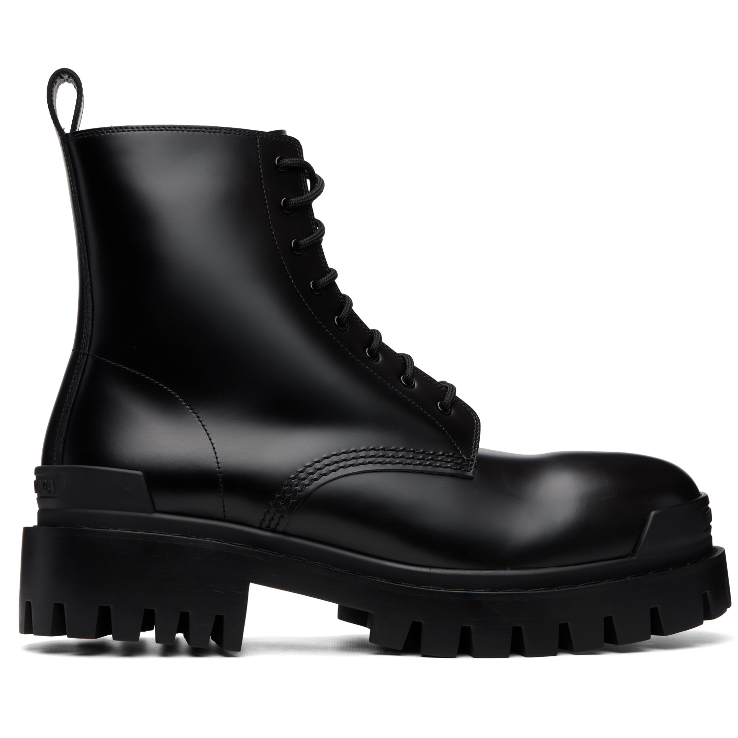 Balenciaga Black Strike Zip Boots