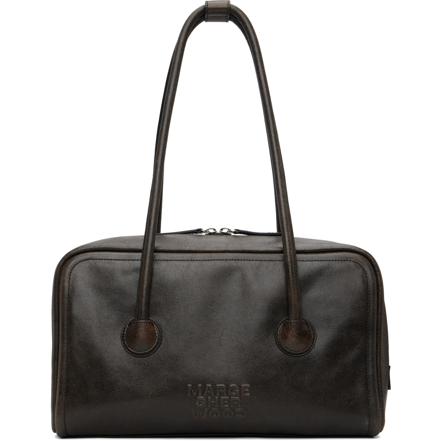 MARGESHERWOOD Brown Soft Boston Bag