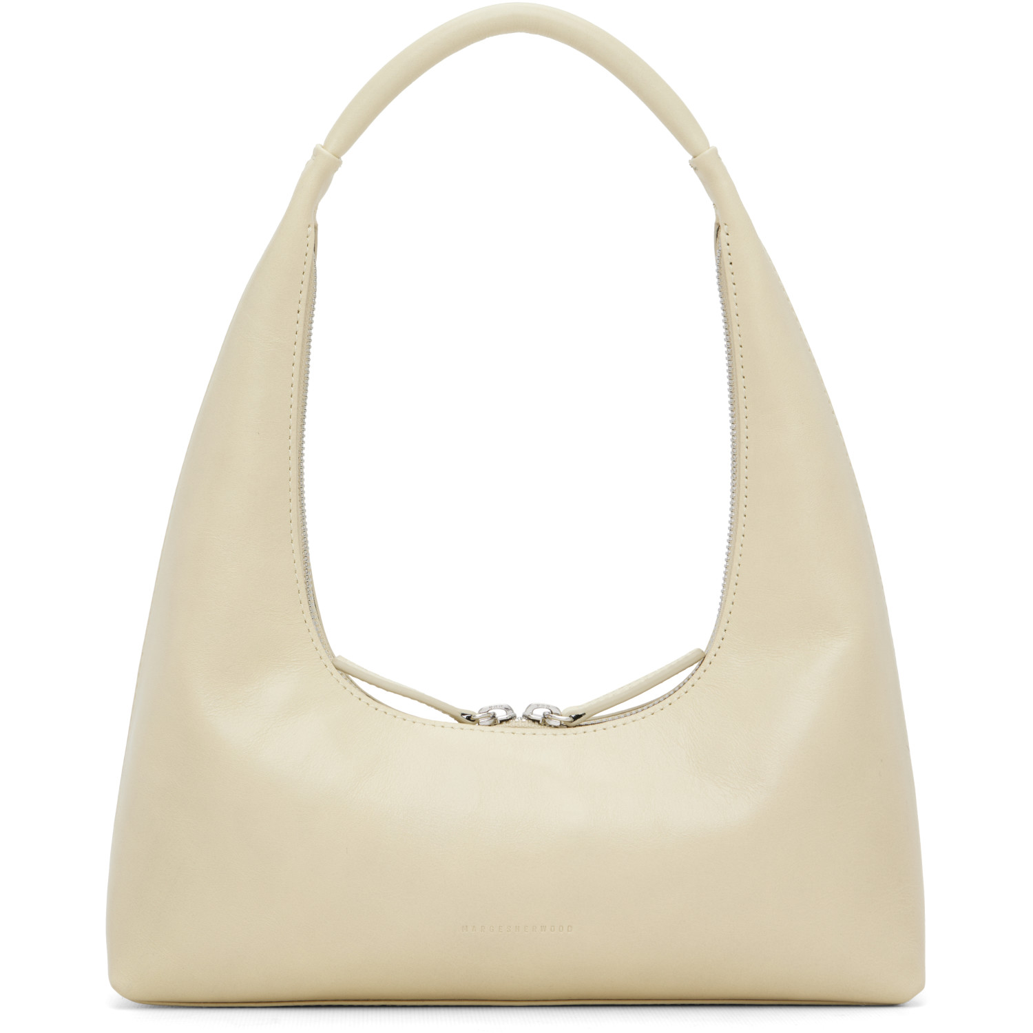 MARGESHERWOOD Off-White Leather Shoulder Bag