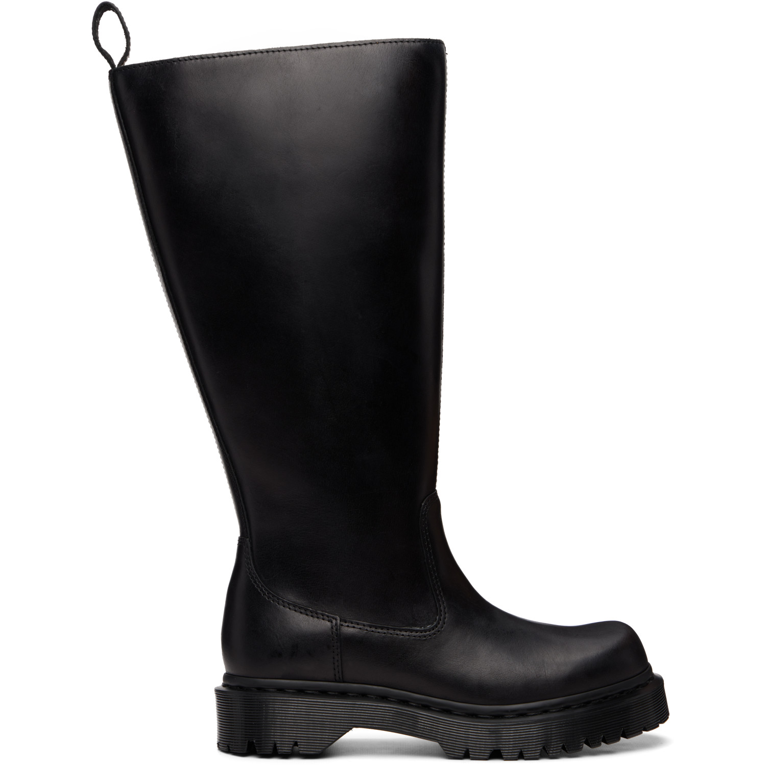 Dr. Martens Black Rejena Hi Old Harness Leather Tall Boots