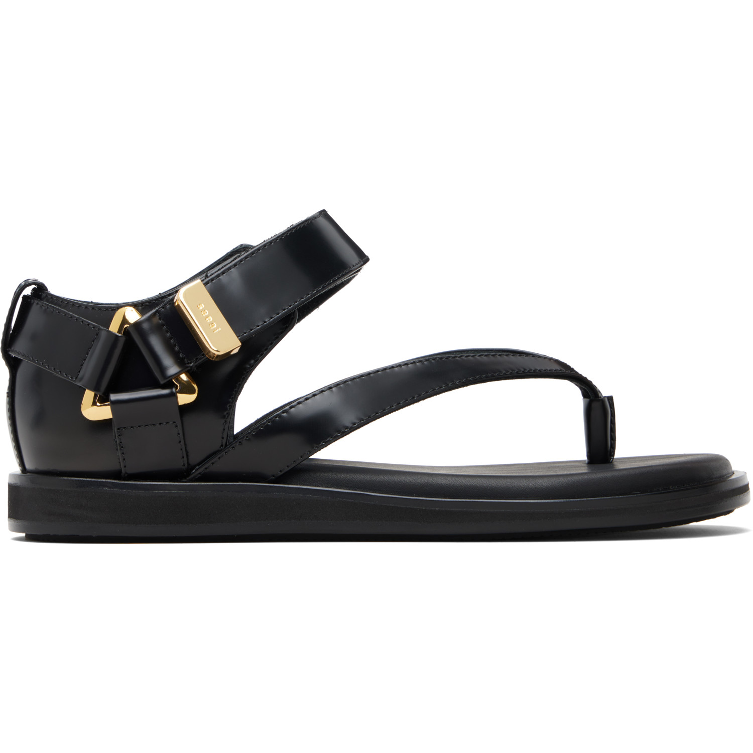 sacai Black Belted Flip Flop Sandals