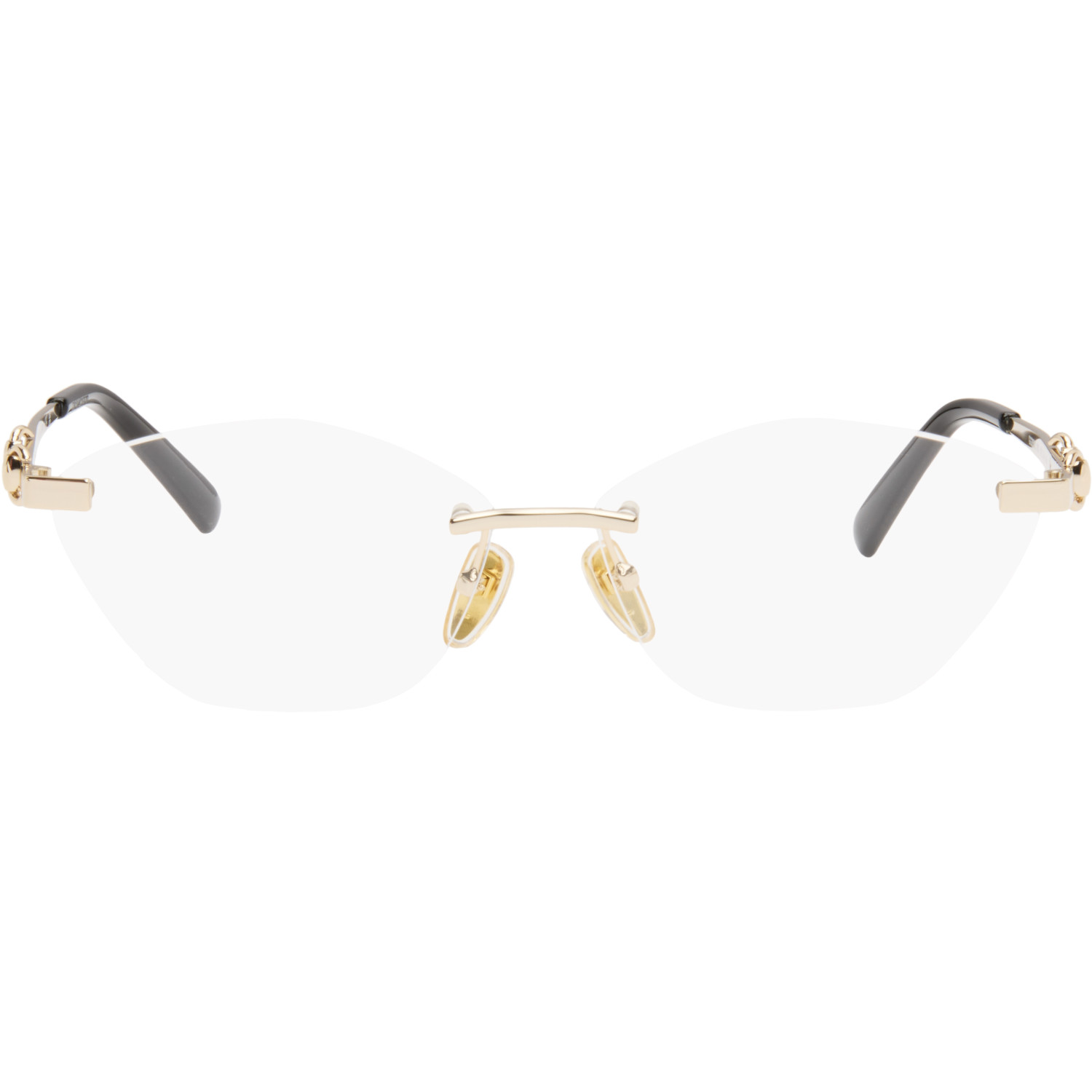 Gucci Gold Cat-Eye Optical Glasses