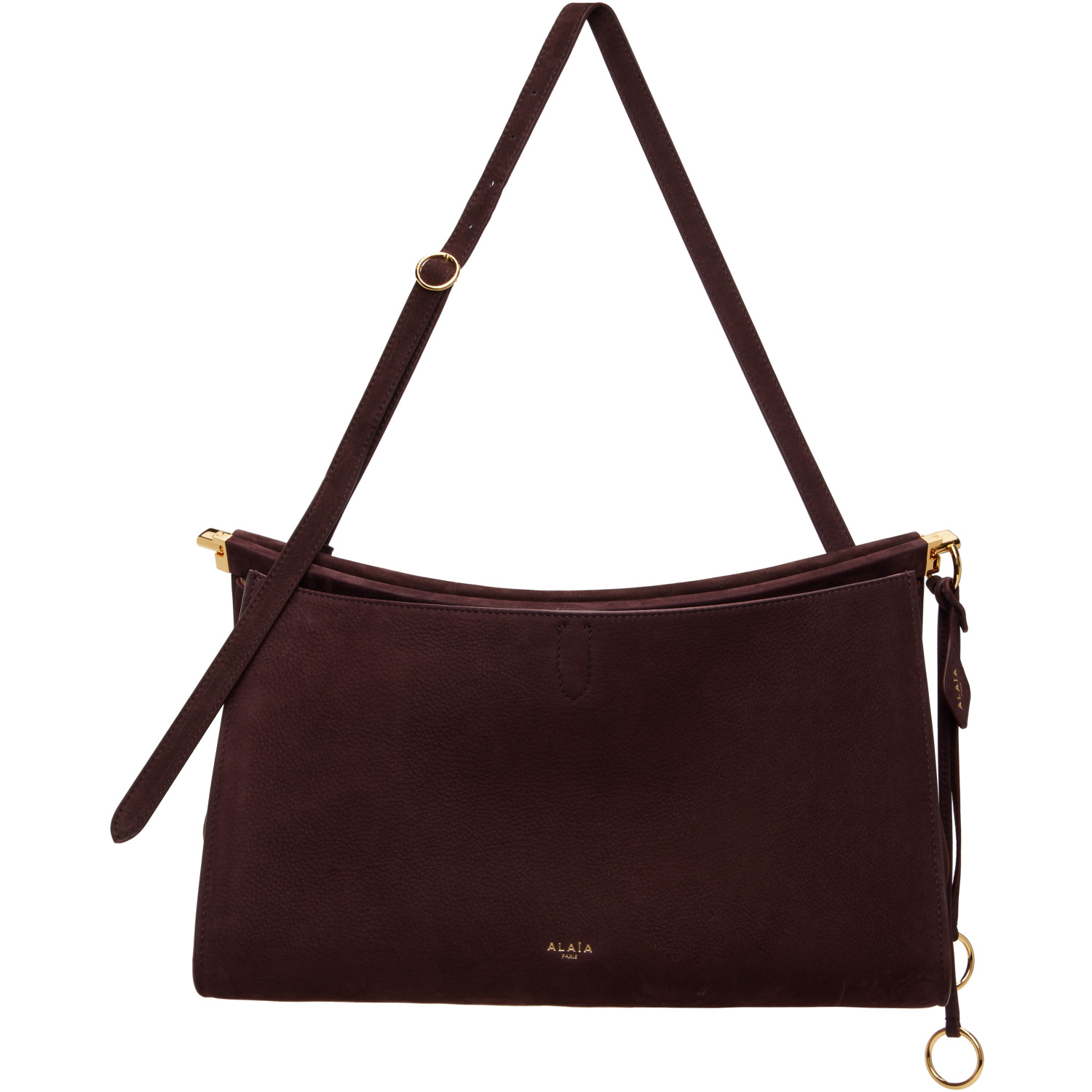 ALAÏA Burgundy 'Le Click' Pocket 35 Bag