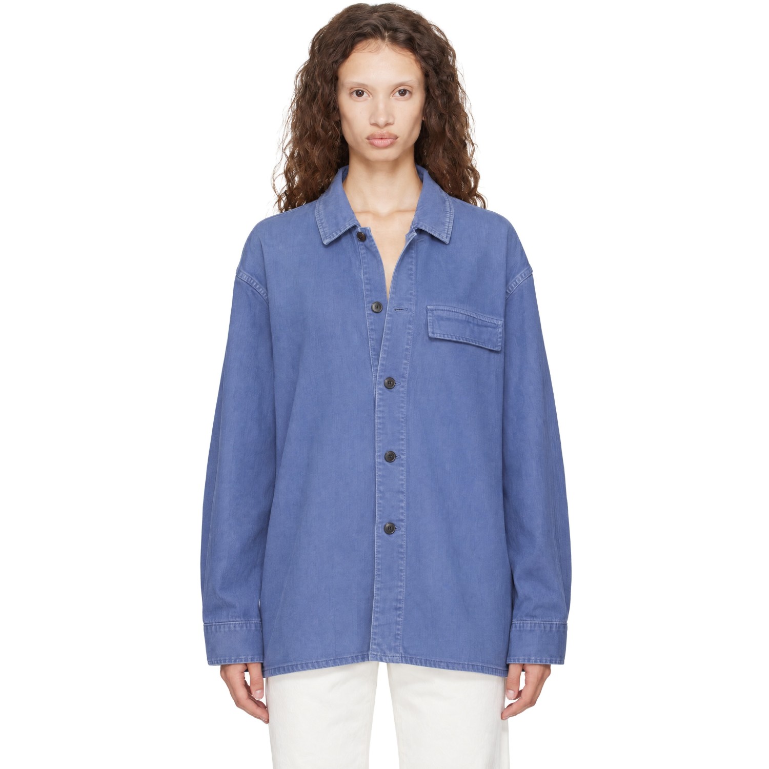 Calvin Klein Collection Blue Kostas Denim Shirt Jacket