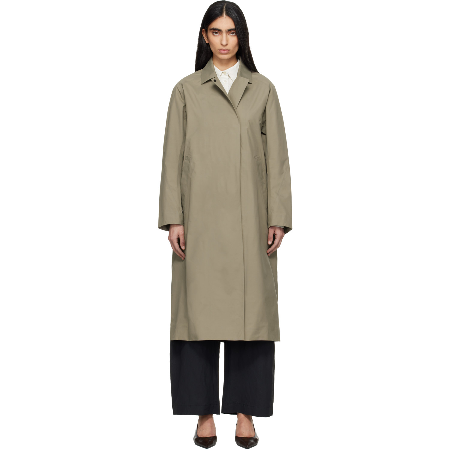 Veilance Beige Nitra Trench Coat