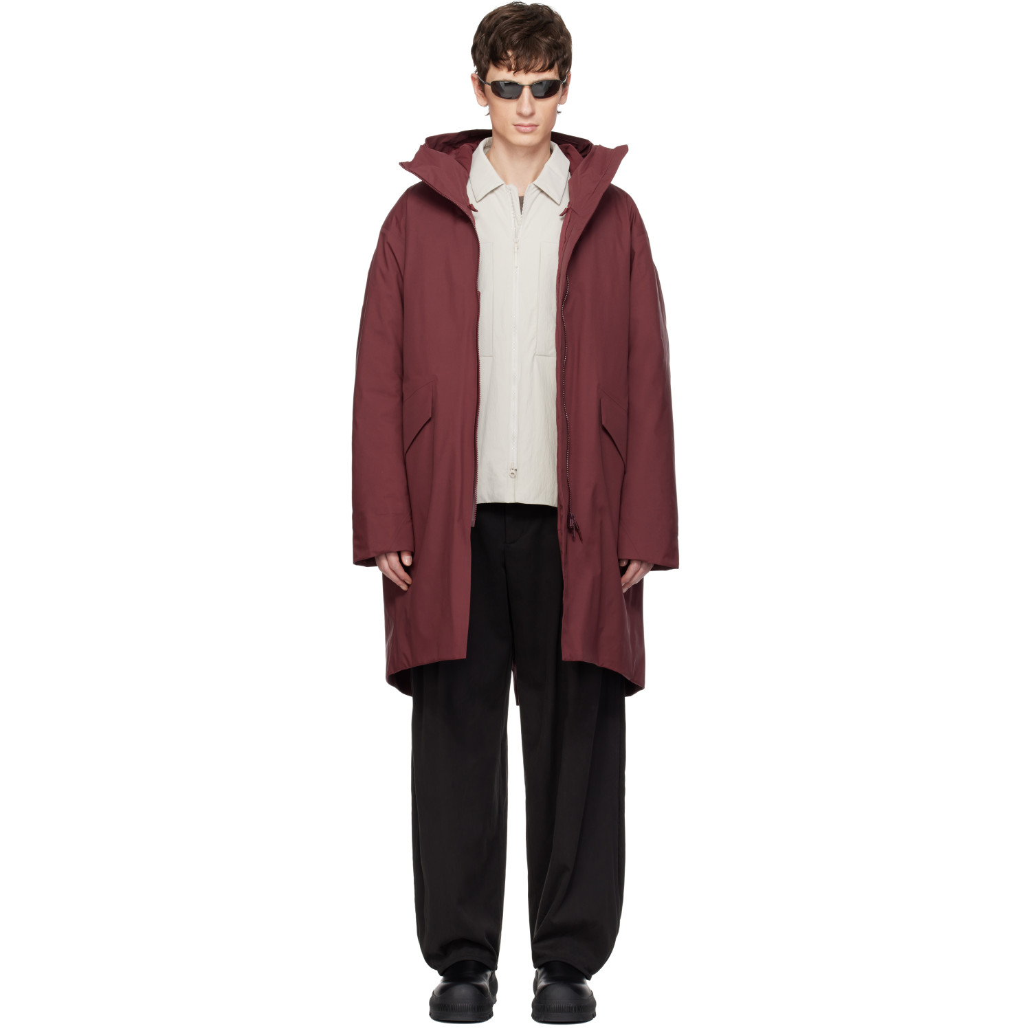 Veilance Burgundy Monitor Down Coat